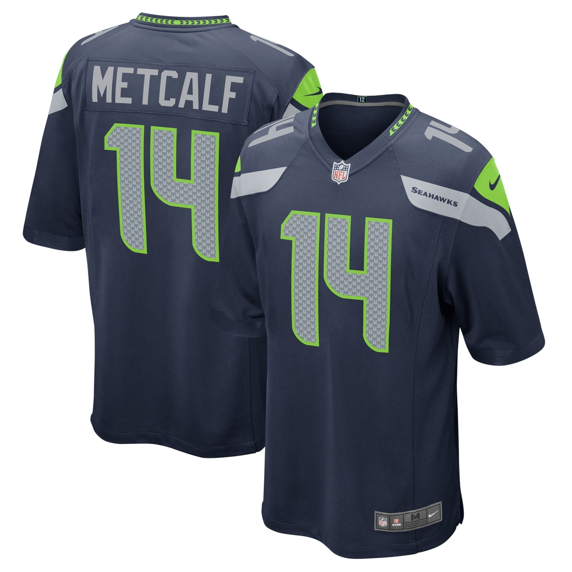 Men's Nike DK Metcalf College Navy Seattle Seahawks Game Team Jersey - vstockx