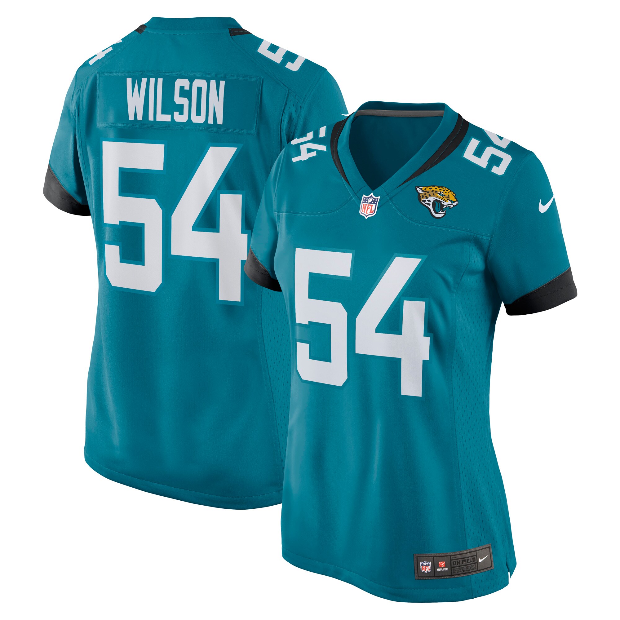Damien Wilson Jacksonville Jaguars Nike Women's Game Jersey - Teal - vstockx