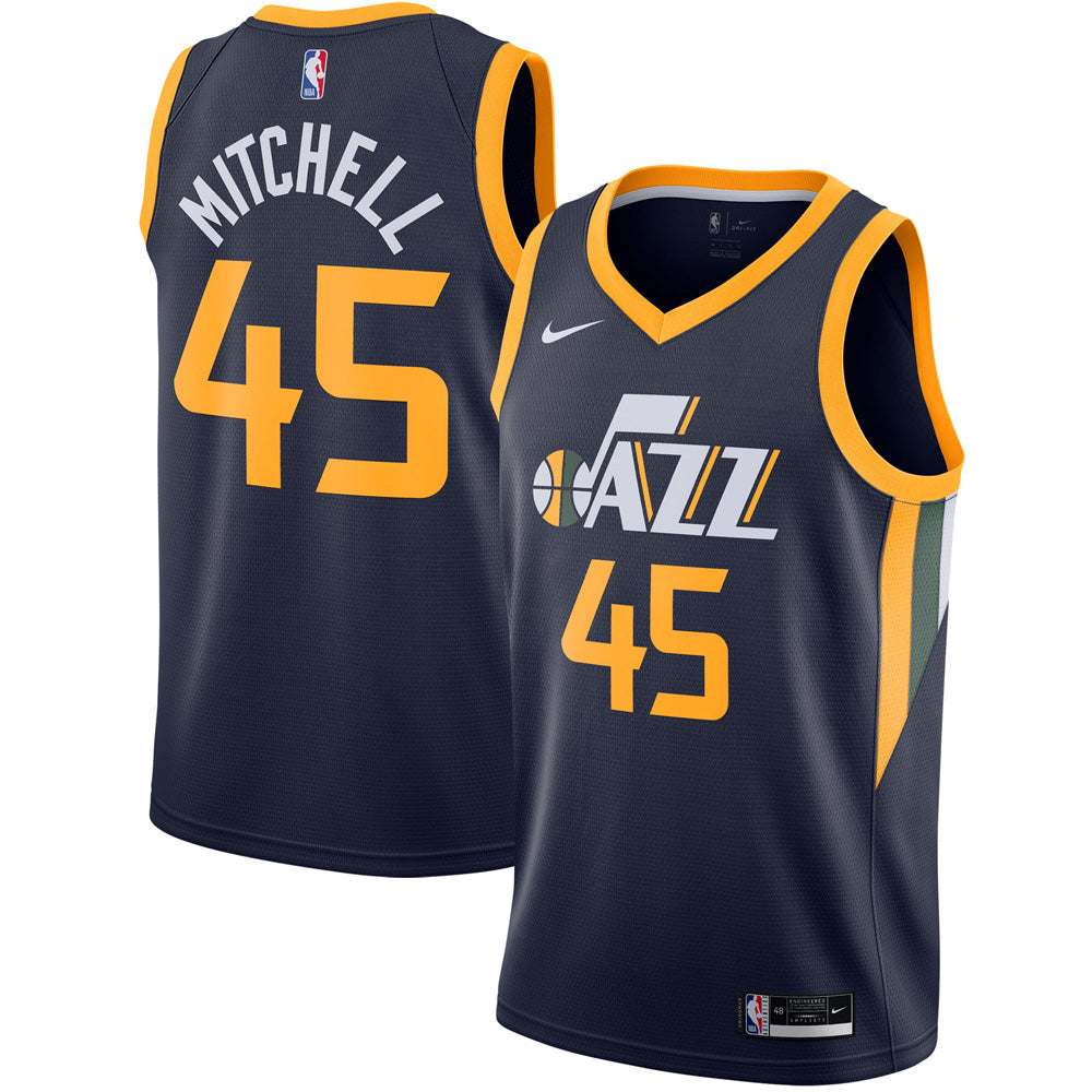Men's Utah Jazz Donovan Mitchell Icon Edition Jersey - Navy - vstockx