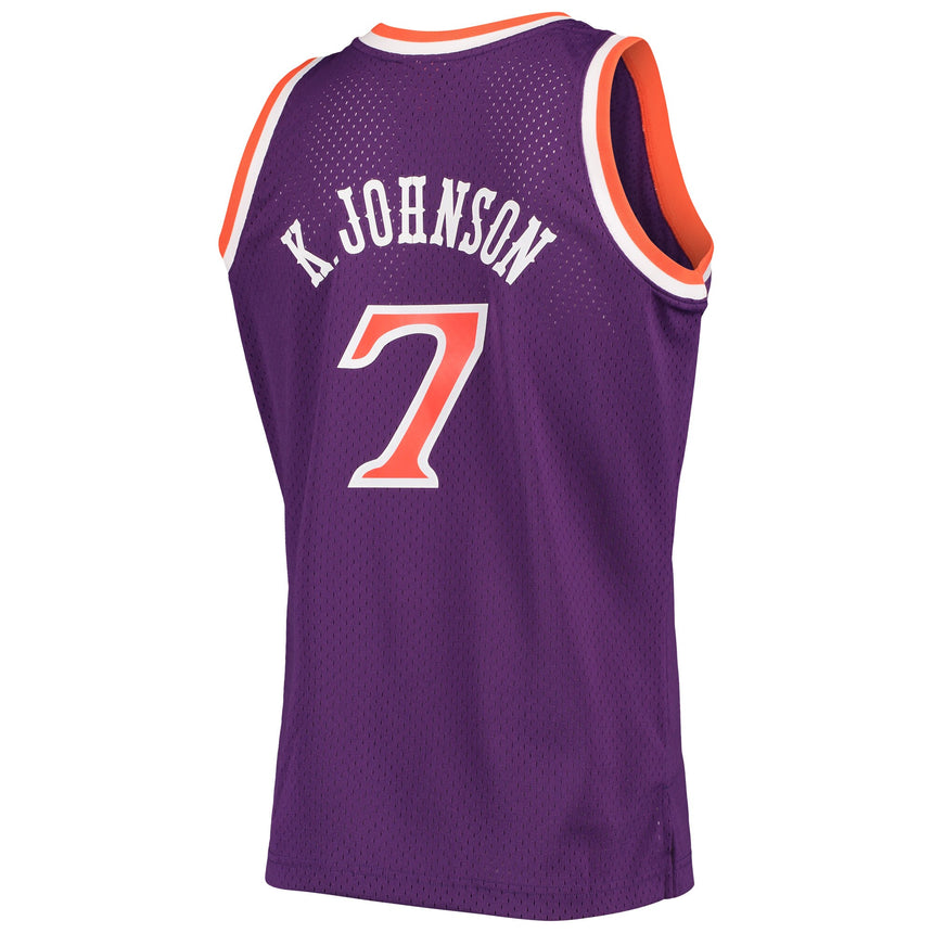 Men's Mitchell & Ness Kevin Johnson Purple Phoenix Suns 1989-90 Hardwood Classics Swingman Jersey - vstockx