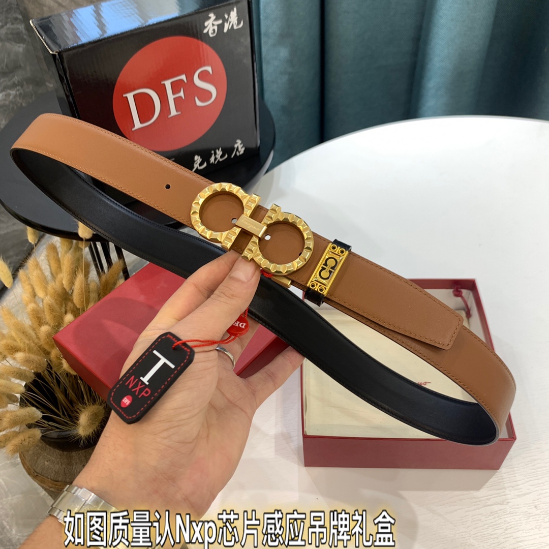 Streetwear Belt Ferragamo 319641 size:3.5cm - vstockx