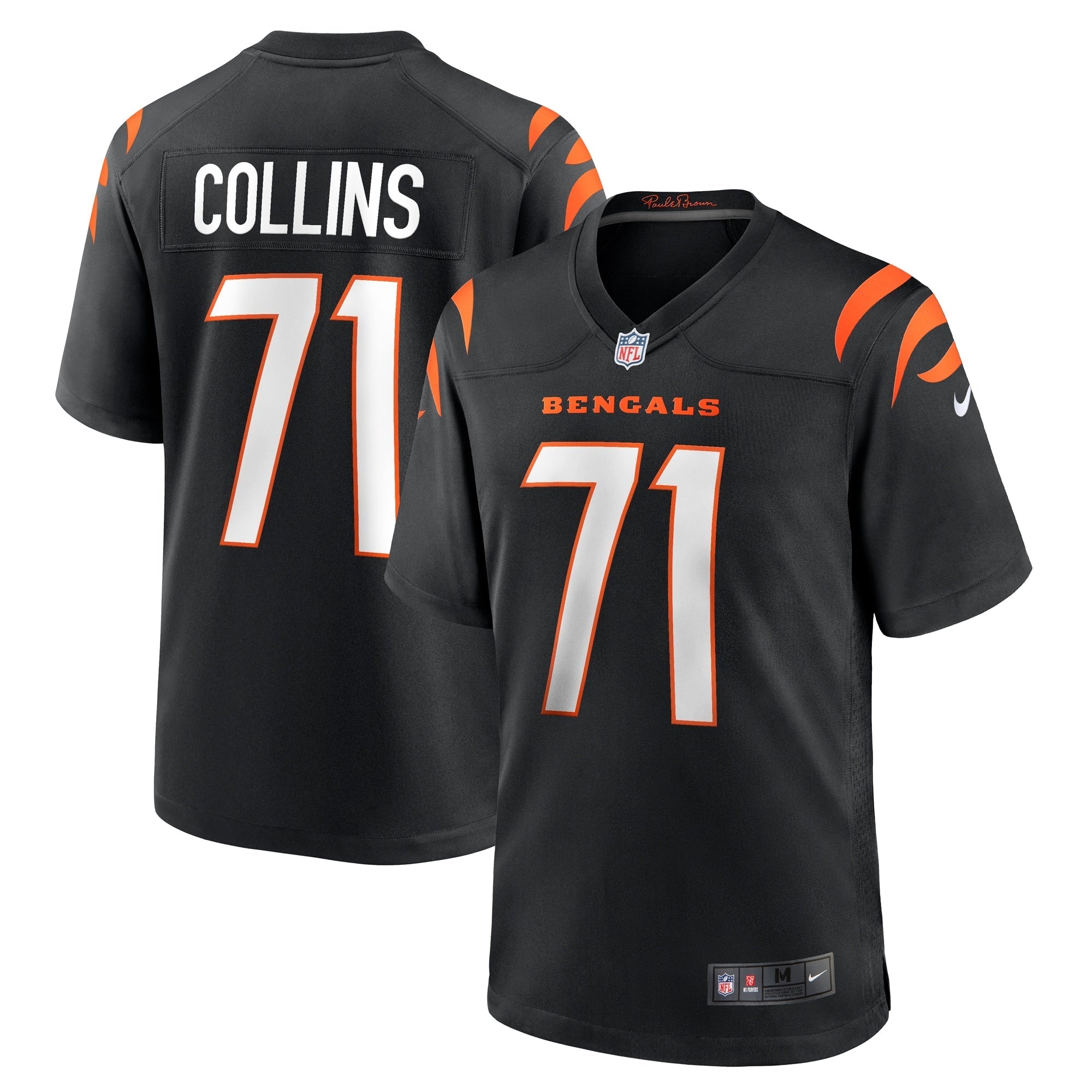 Men's Nike La'el Collins Black Cincinnati Bengals Game Jersey - vstockx