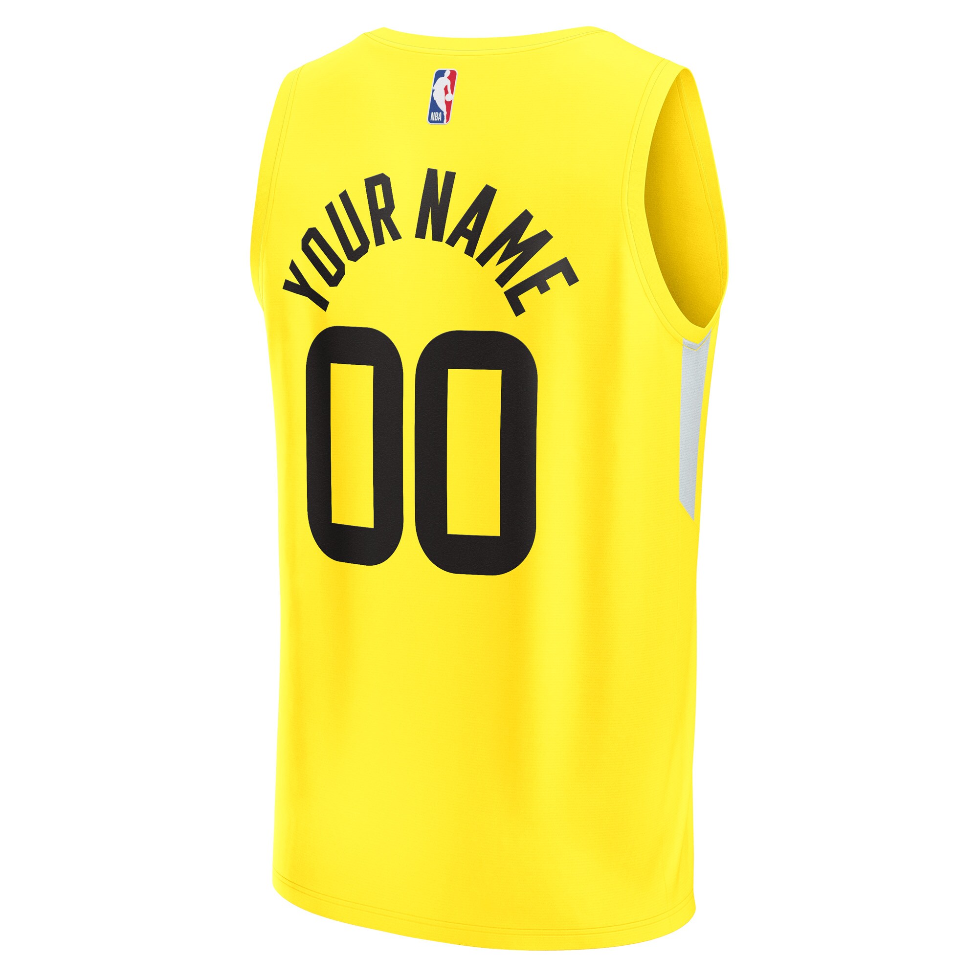 Utah Jazz Fanatics Branded 2022/23 Fast Break Replica Custom Jersey - Icon Edition - Yellow - vstockx