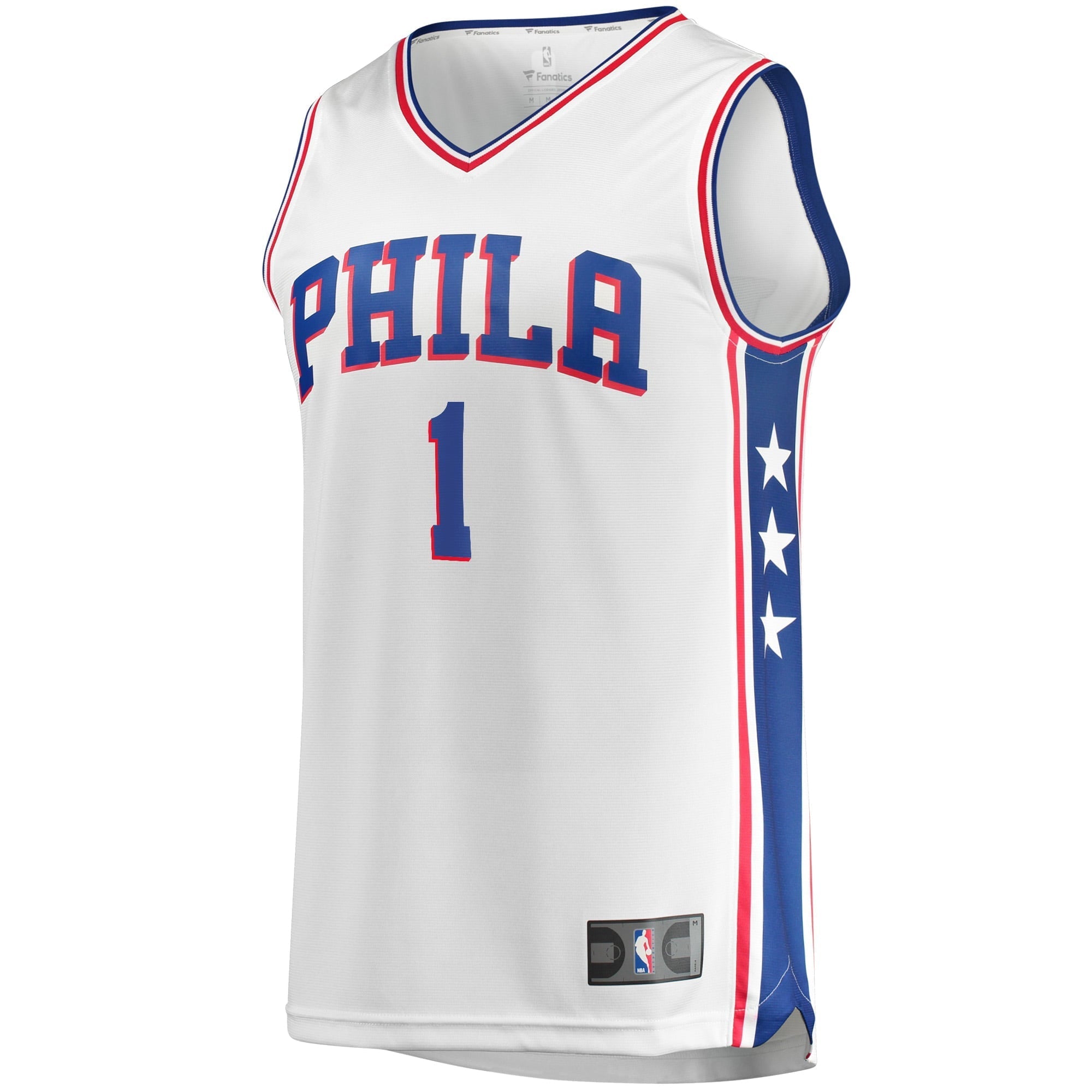 Men's Fanatics Branded James Harden White Philadelphia 76ers Fast Break Replica Jersey - Association Edition - vstockx