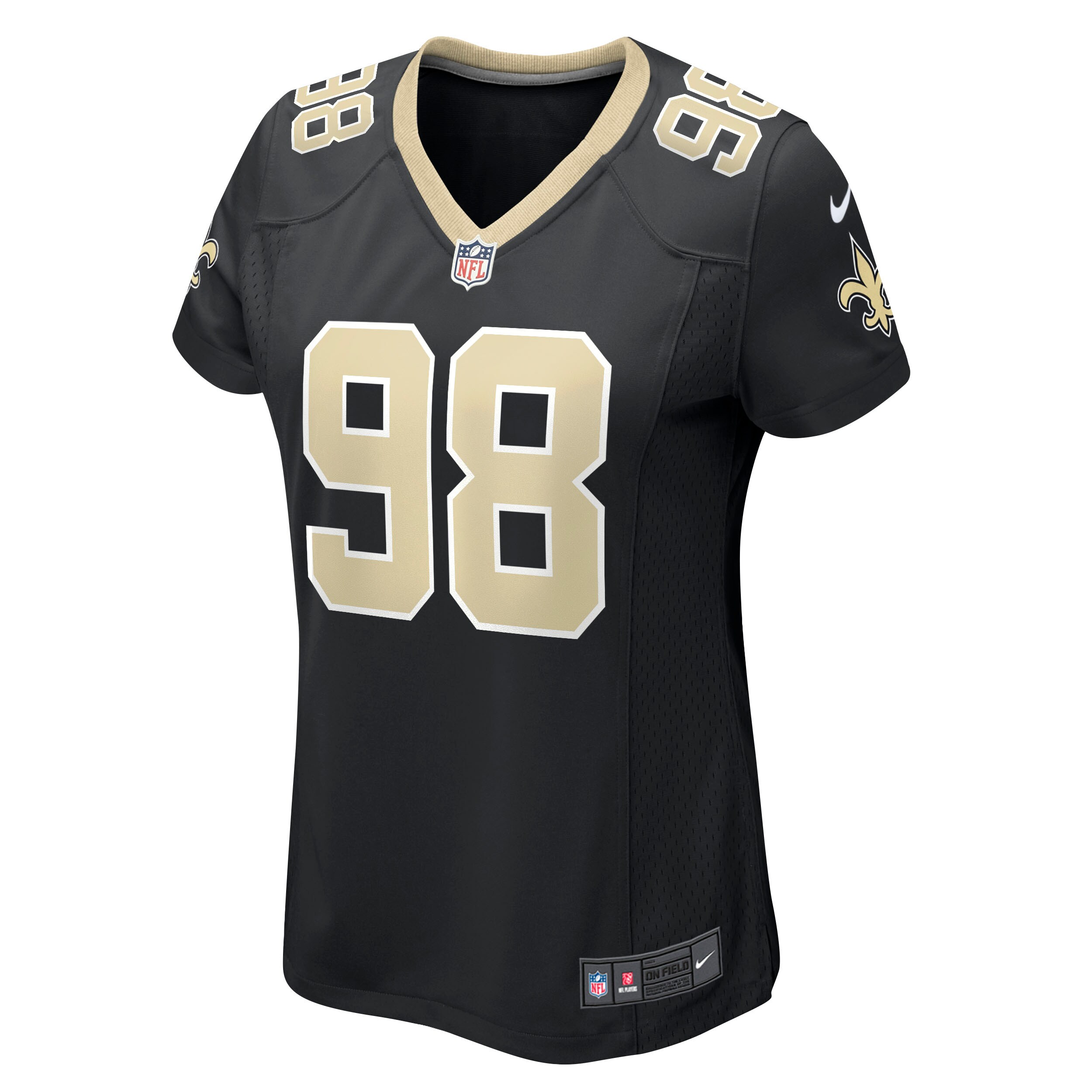 Sheldon Rankins New Orleans Saints Nike Women's Game Jersey - Black - vstockx