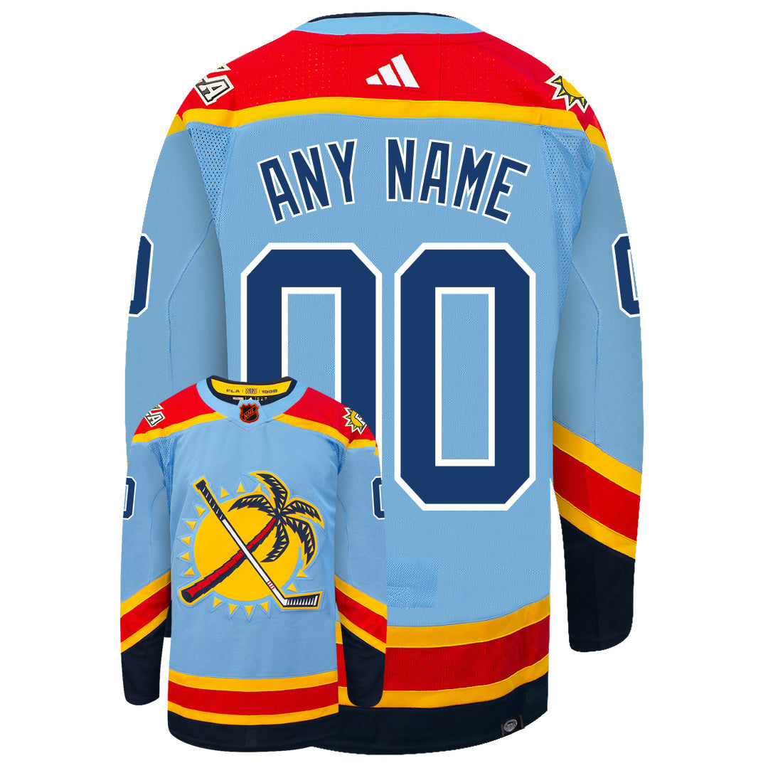 Customizable Florida Panthers Adidas 2022 Primegreen Reverse Retro Authentic NHL Hockey Jersey - vstockx