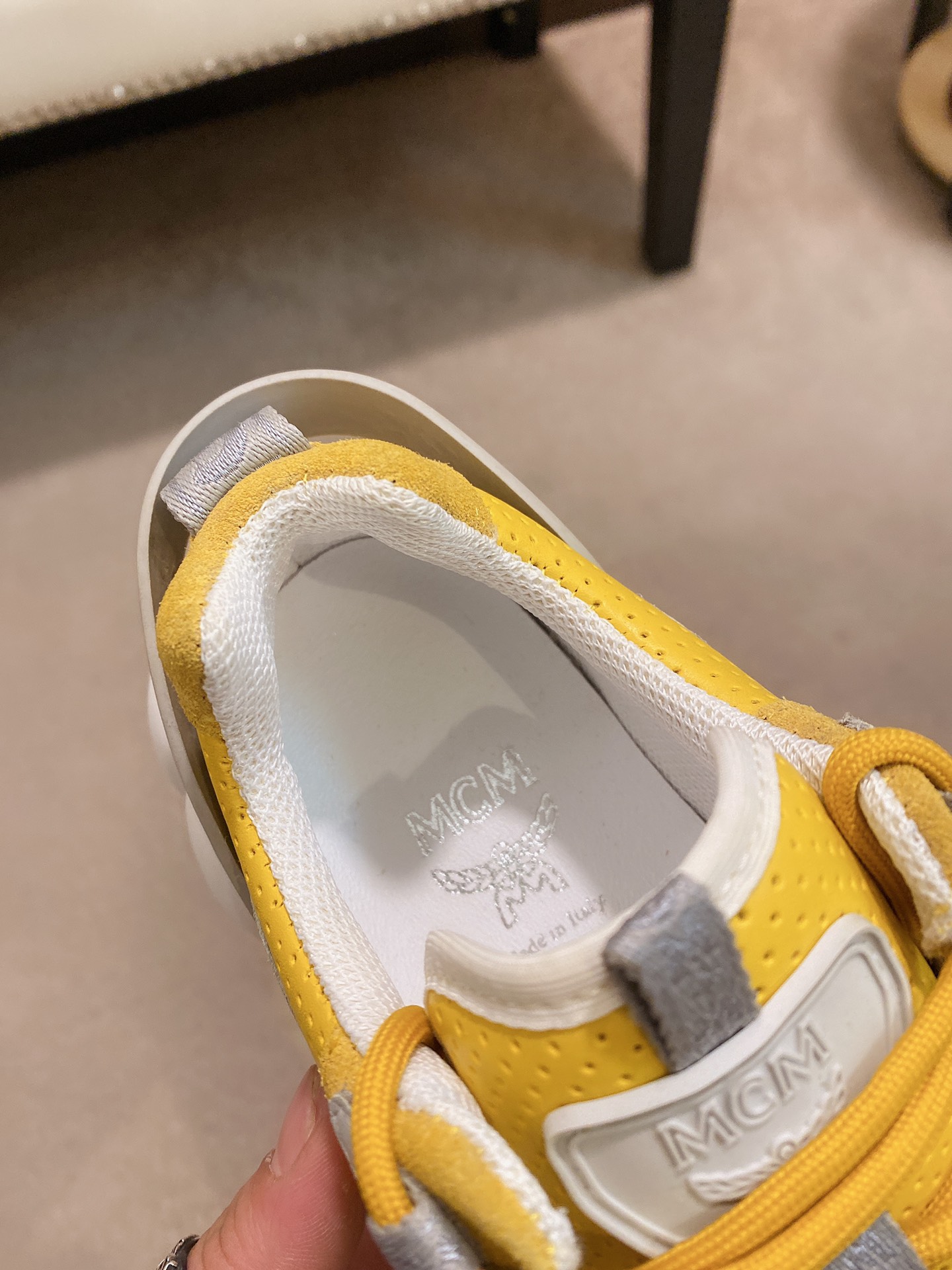 MCM Low Top Logo Lace-up Sneakers 10 - vstockx