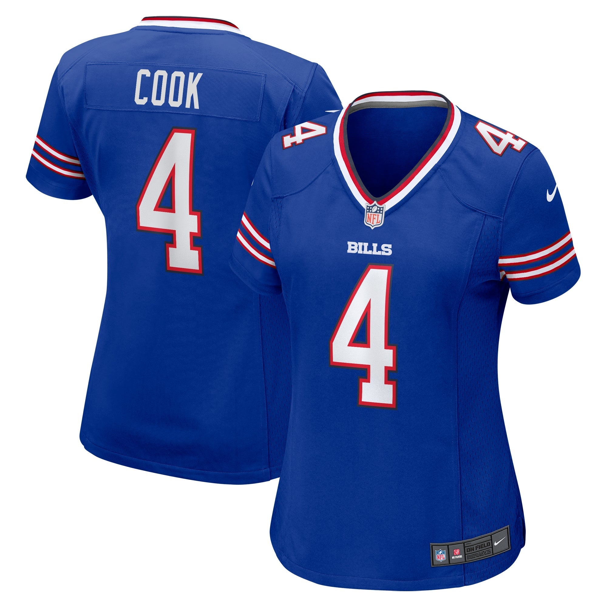 Women's Nike James Cook Royal Buffalo Bills Game Player Jersey - vstockx