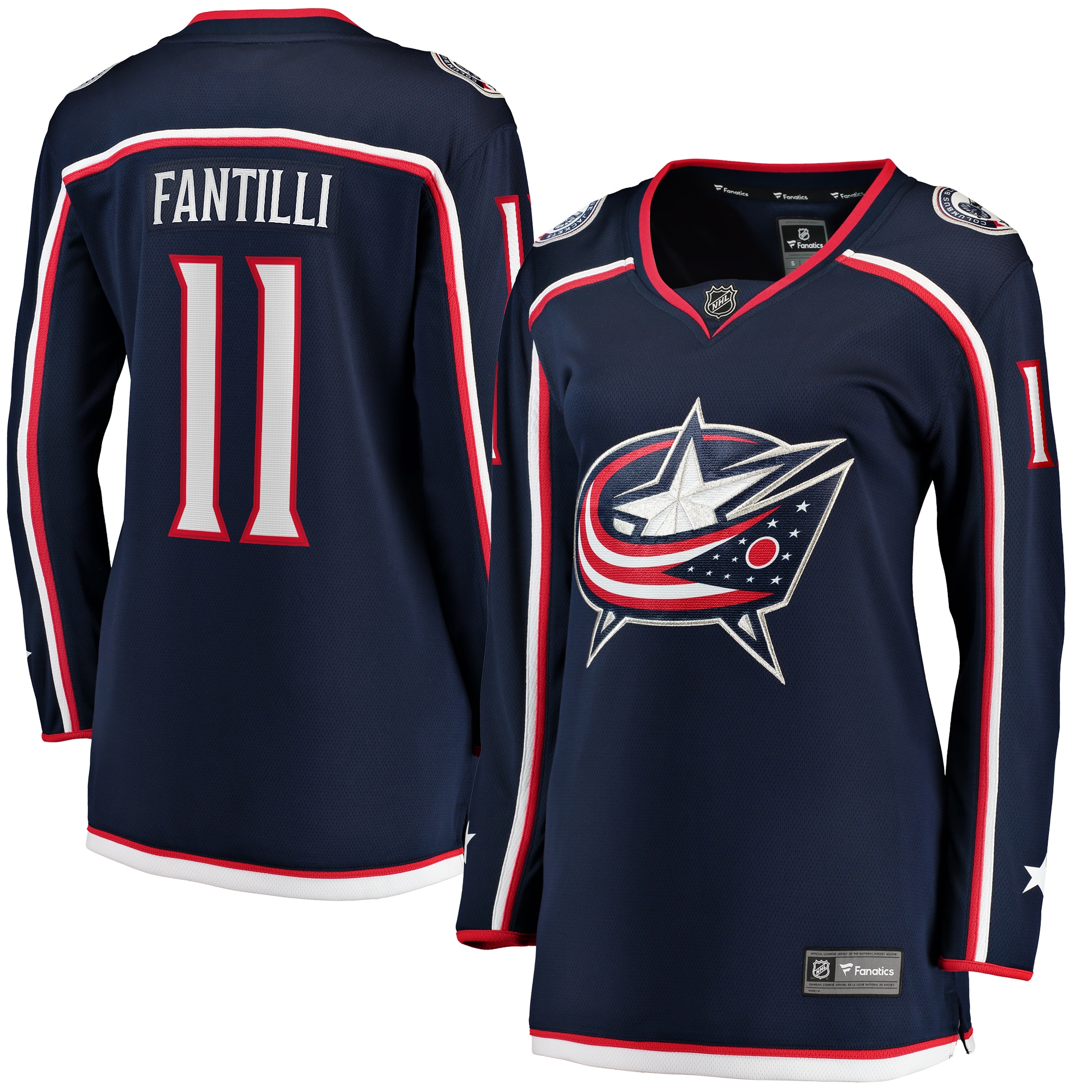 Adam Fantilli Columbus Blue Jackets Fanatics Branded Women's Home Breakaway Player Jersey - Navy - vstockx