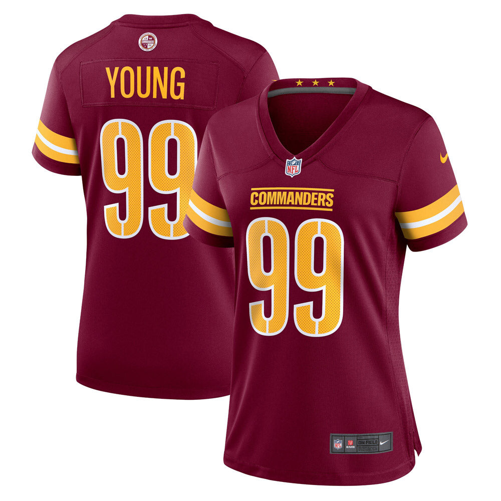 Women's Washington Commanders Chase Young Game Jersey Burgundy - vstockx