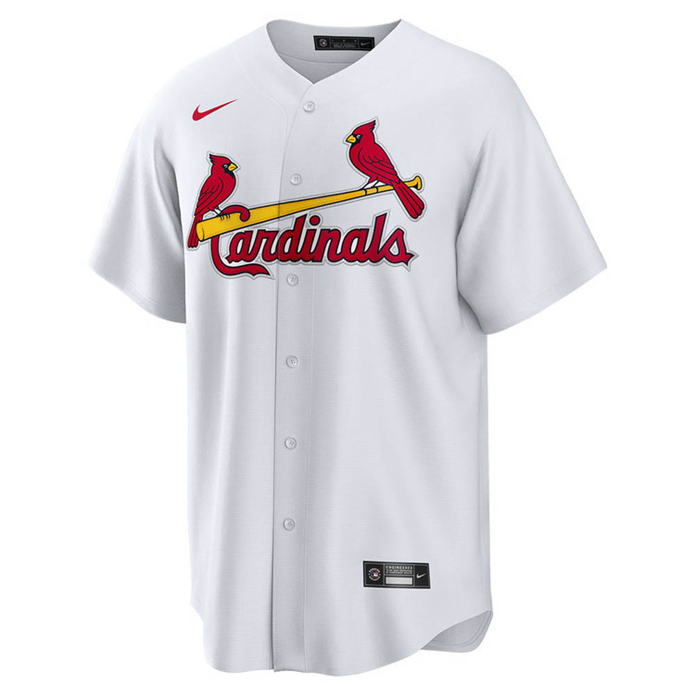 Youth St. Louis Cardinals Lars Nootbaar Cool Base Replica Home Jersey - White - vstockx