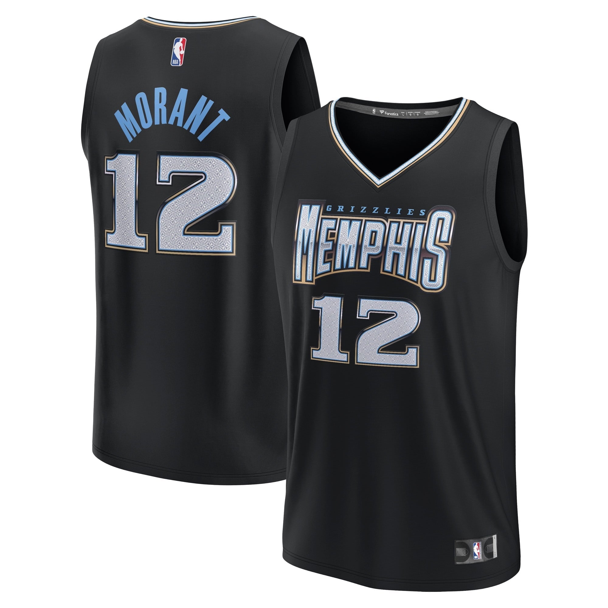 Men's Fanatics Branded Ja Morant Black Memphis Grizzlies 2022/23 Fastbreak Jersey - City Edition - vstockx