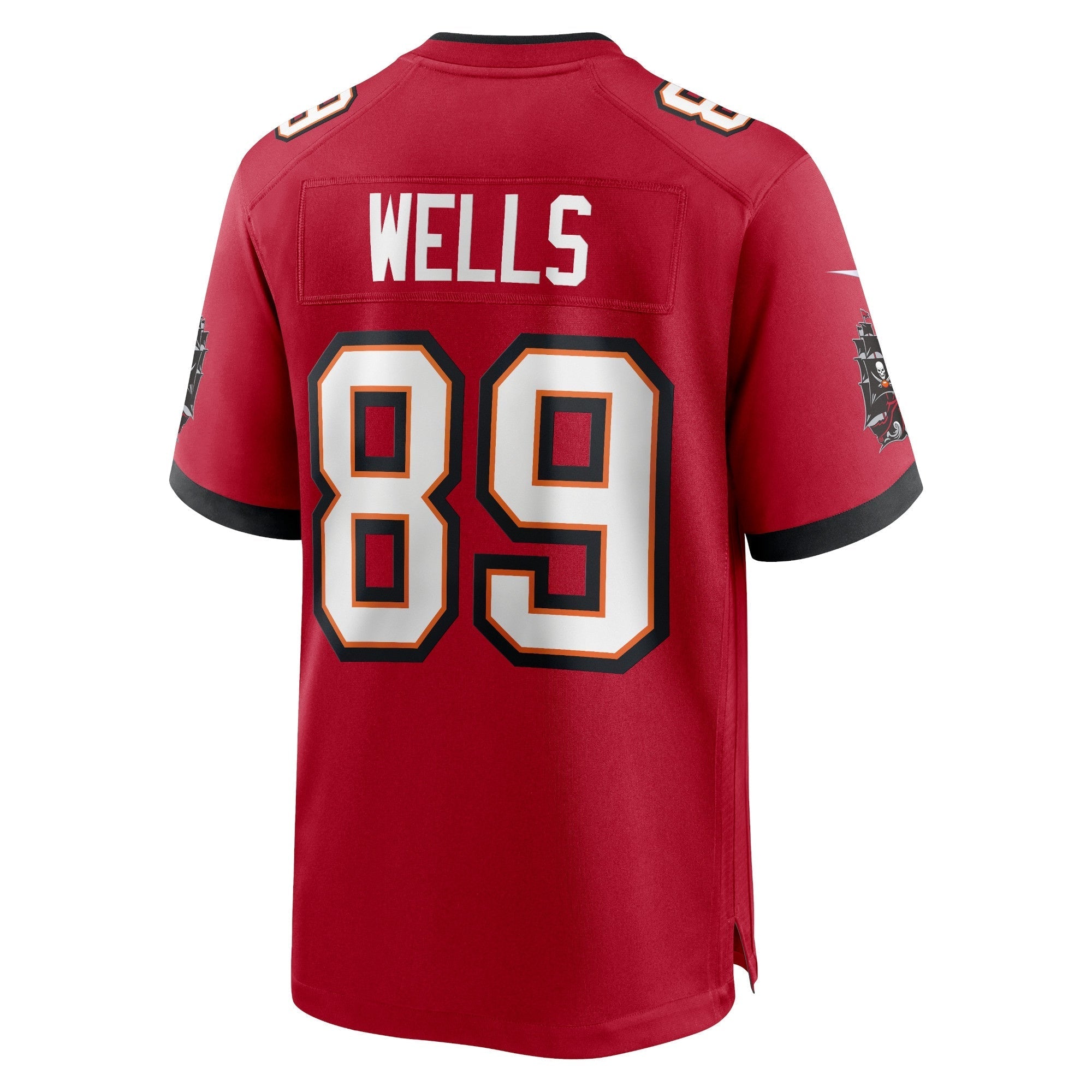Men's Nike David Wells Red Tampa Bay Buccaneers Home Game Player Jersey - vstockx