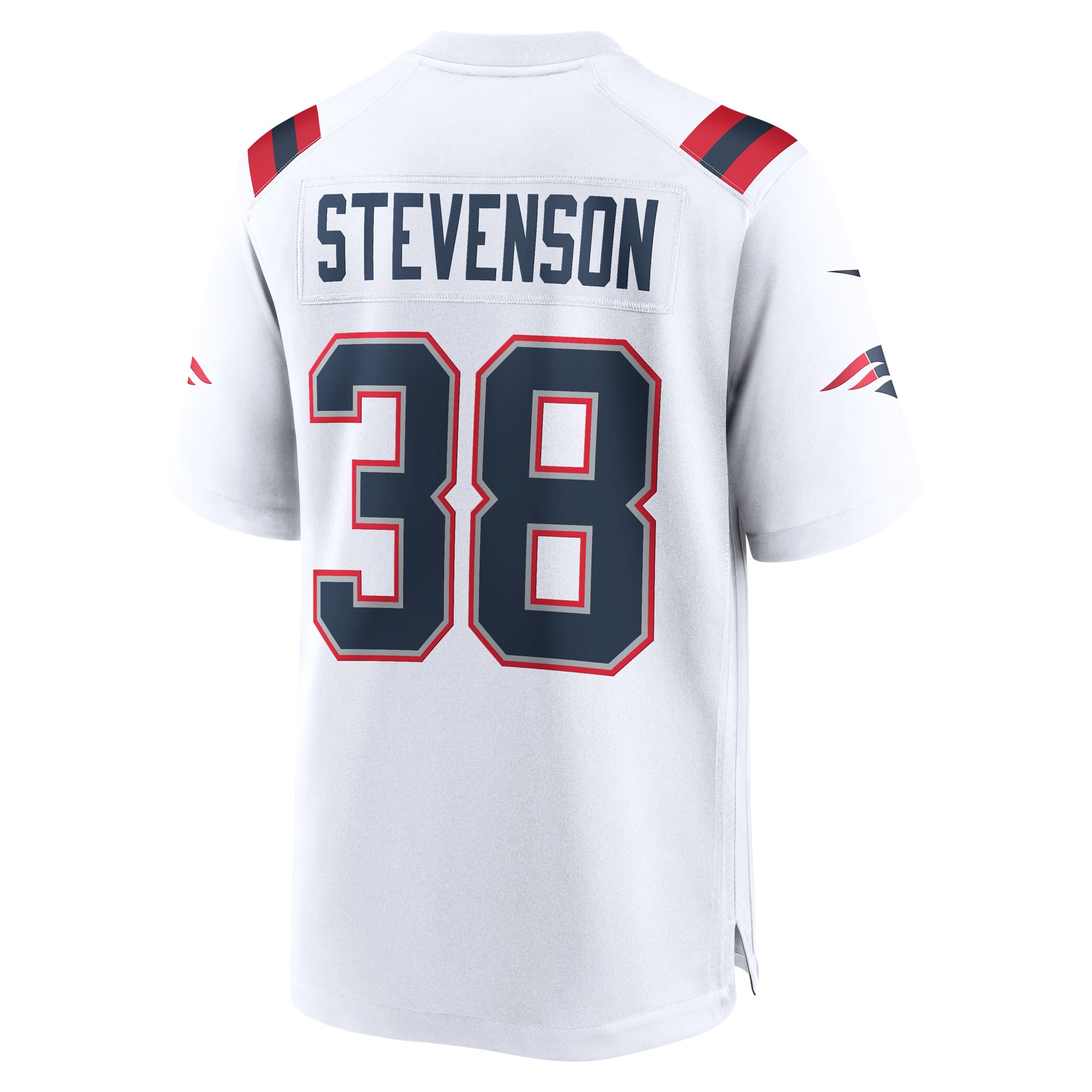 Rhamondre Stevenson New England Patriots Nike Game Player Jersey - White - vstockx
