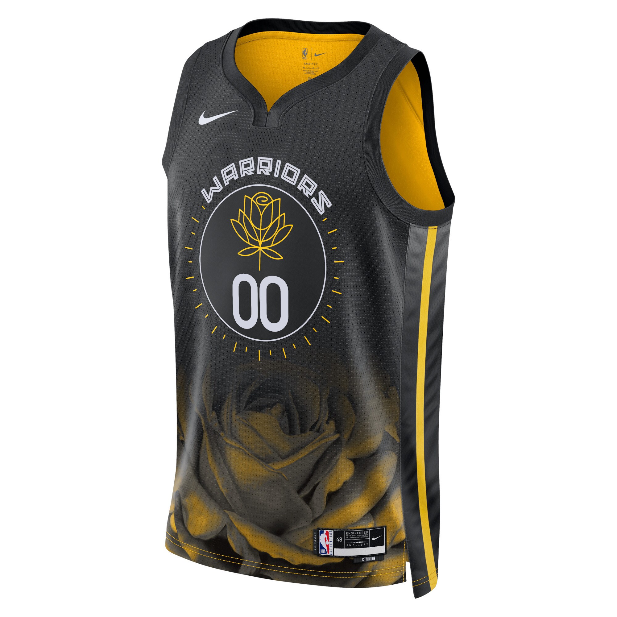 Golden State Warriors Nike Unisex 2022/23 Swingman Custom Jersey - City Edition - Black - vstockx