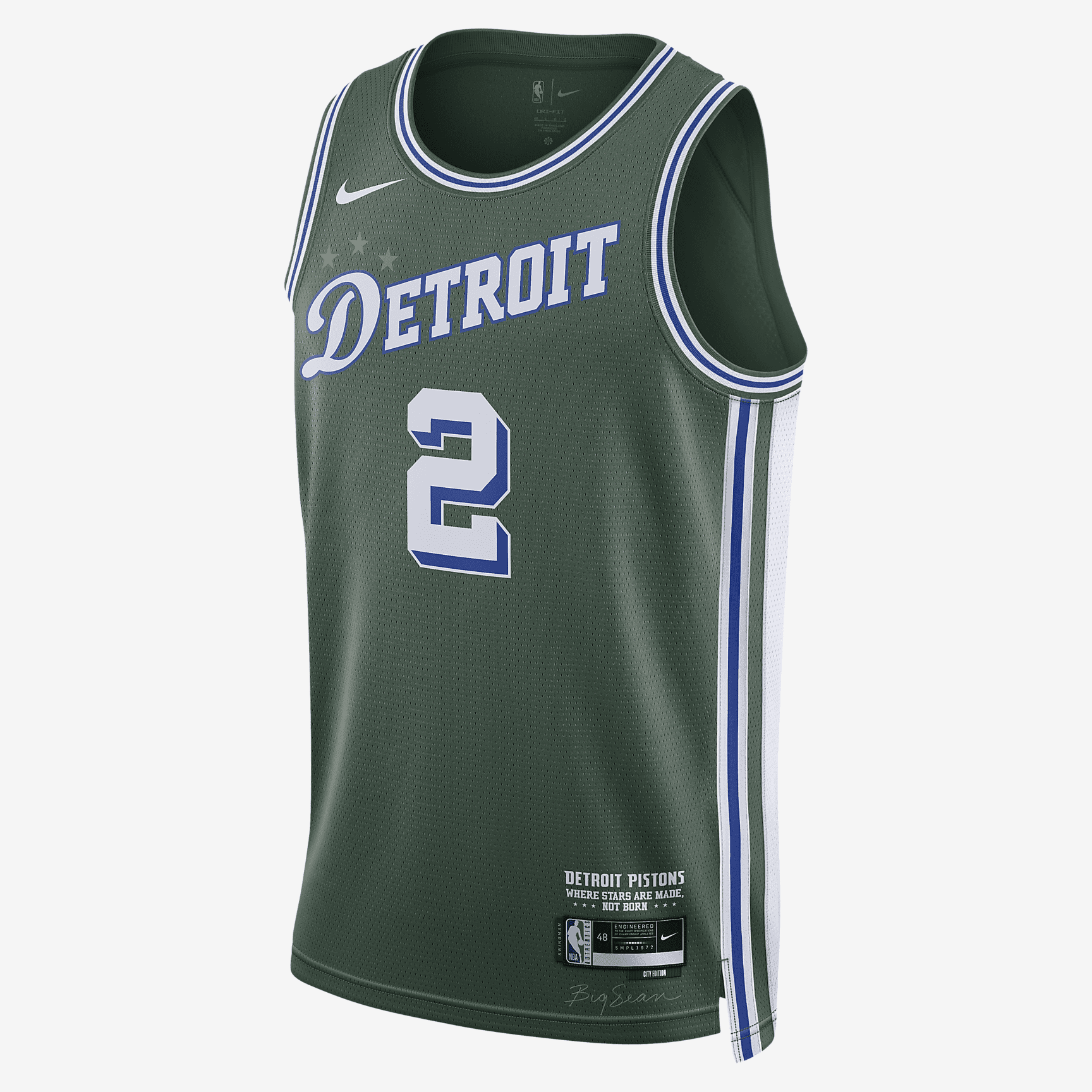 Cade Cunningham Detroit Pistons City Edition Nike Dri-FIT NBA Swingman Jersey - Noble Green/White - vstockx
