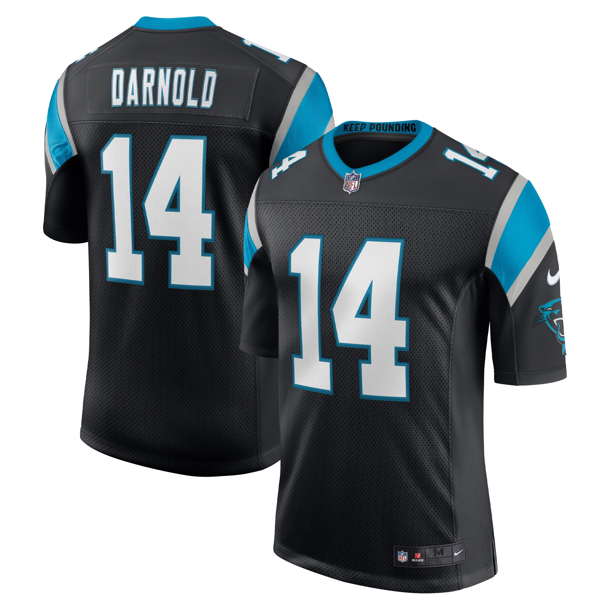 Sam Darnold Carolina Panthers Nike Vapor Limited Jersey - Black - vstockx