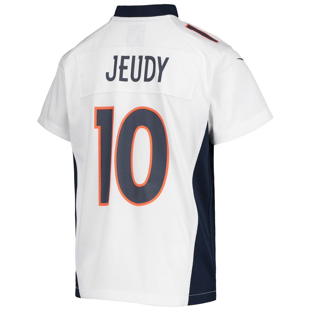 Youth Denver Broncos Jerry Jeudy Game Jersey- White - vstockx