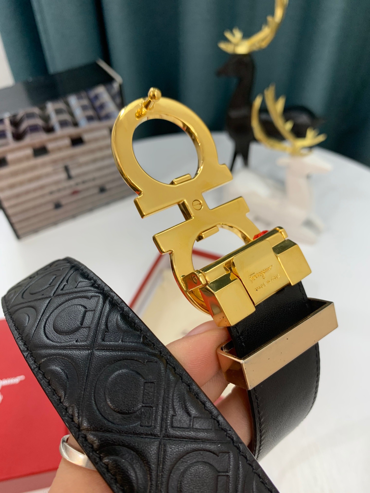 Streetwear Belt Ferragamo 319184 size:3.5cm - vstockx