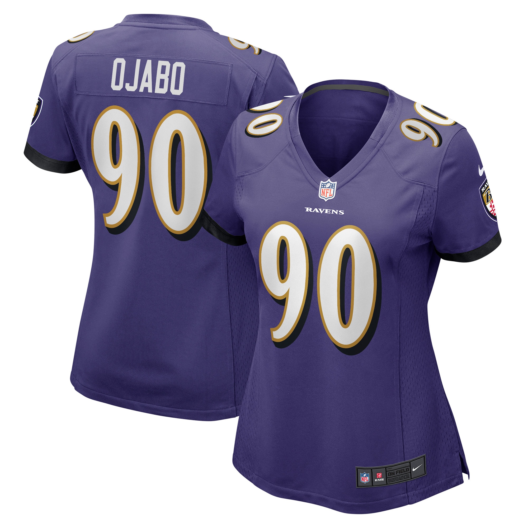 David Ojabo Baltimore Ravens Nike Women's Game Player Jersey - Purple - vstockx