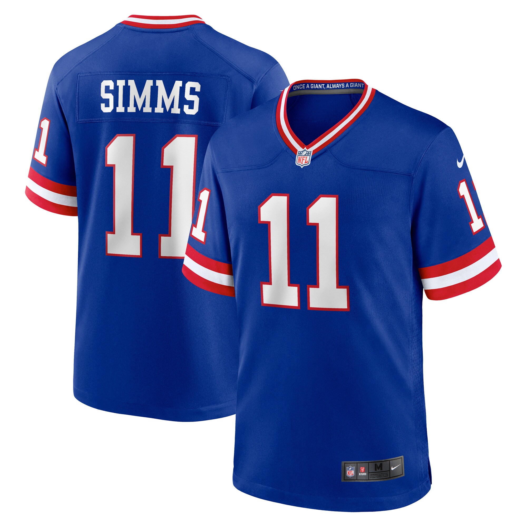 Phil Simms New York Giants Nike Classic Retired Player Game Jersey - Royal - vstockx
