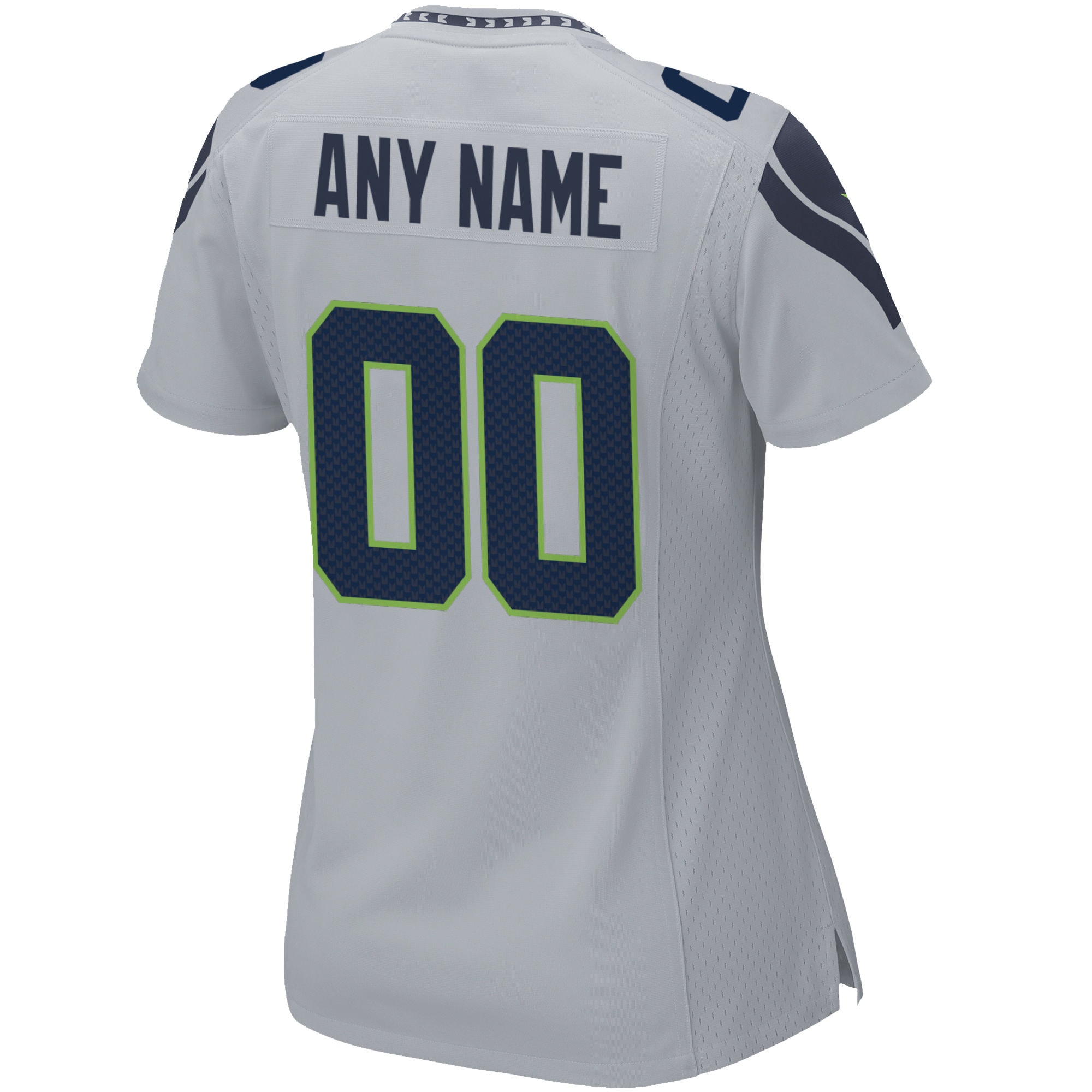 Seattle Seahawks Nike Women's Alternate Custom Game Jersey - Gray - vstockx