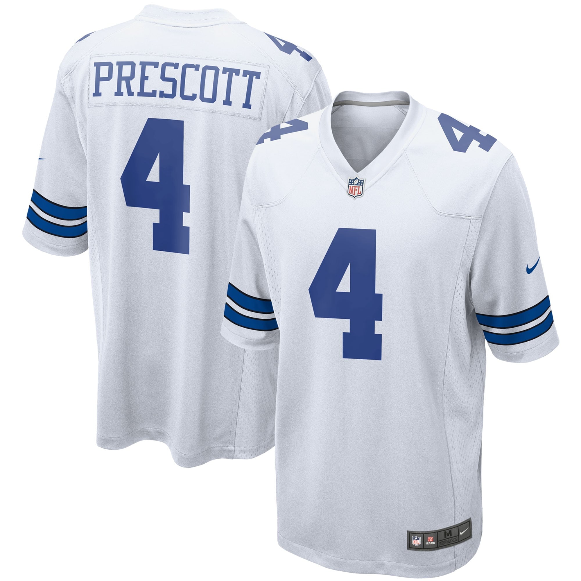 Men's Nike Dak Prescott White Dallas Cowboys Game Team Jersey - vstockx