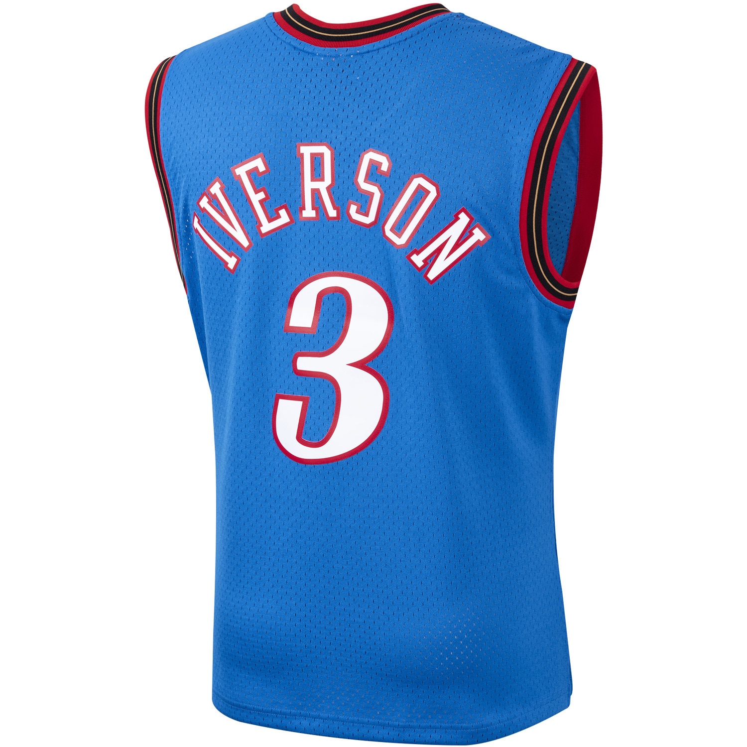 Allen Iverson Philadelphia 76ers Mitchell & Ness Hardwood Classics Swingman Jersey - Royal - vstockx