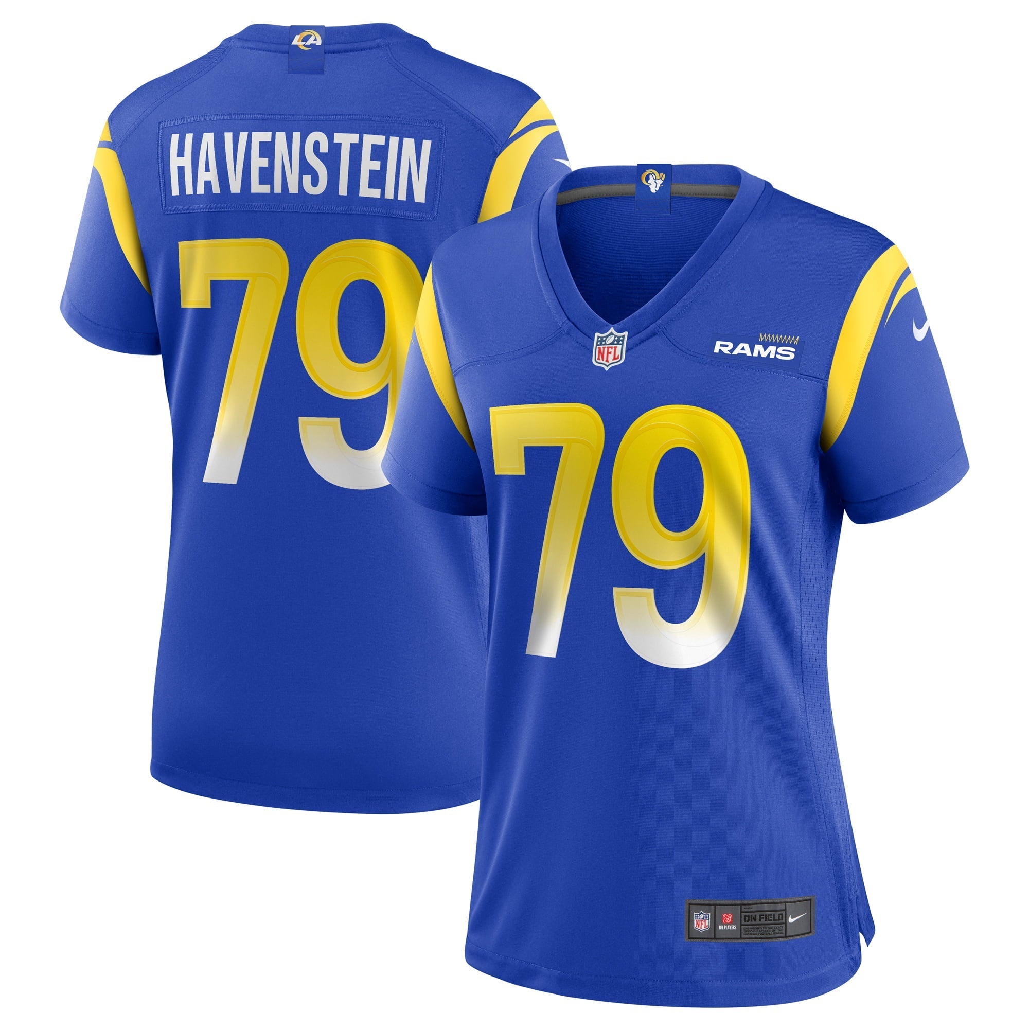 Women's Nike Rob Havenstein Royal Los Angeles Rams Game Jersey - vstockx