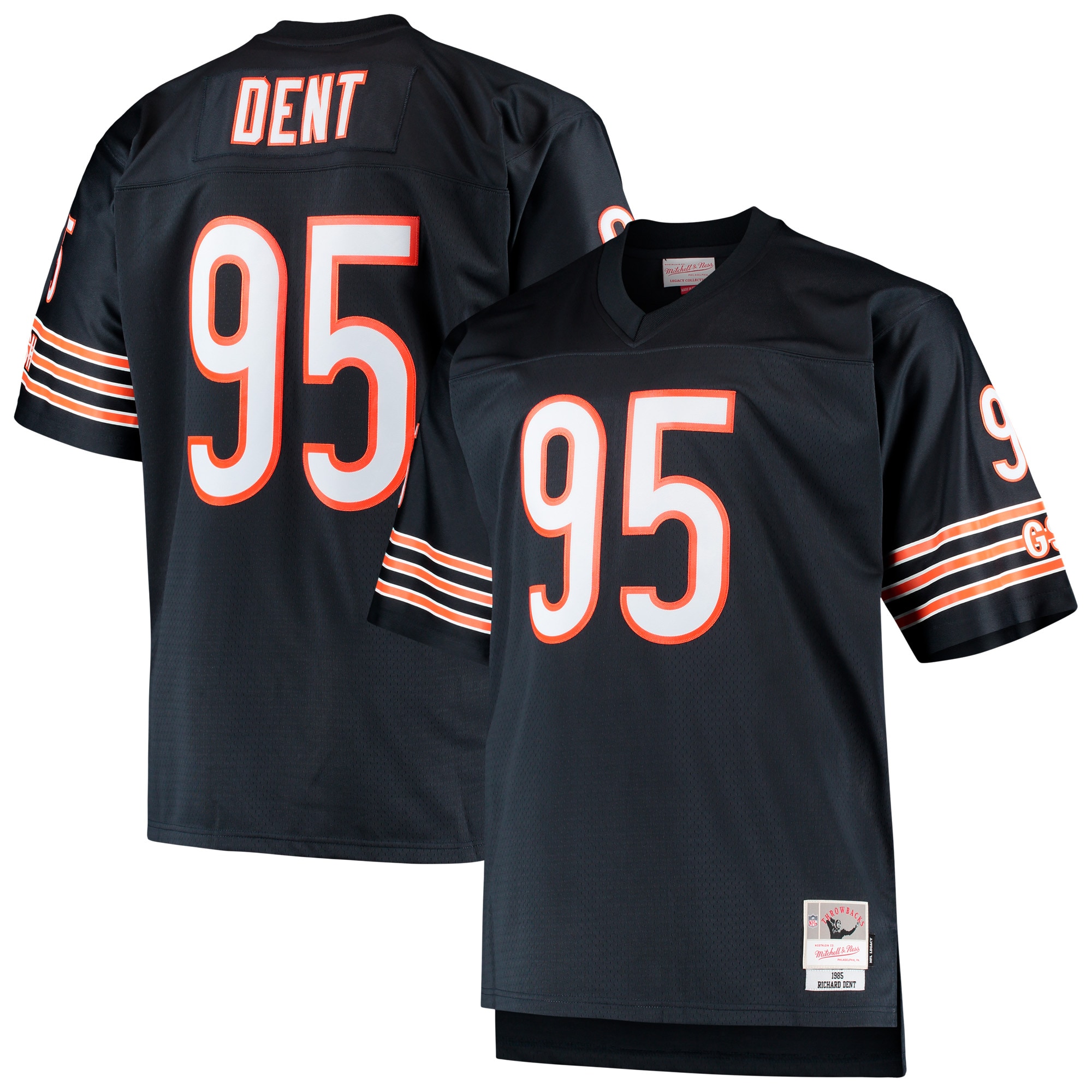 Richard Dent Chicago Bears Mitchell & Ness Big & Tall 1985 Retired Player Replica Jersey - Navy - vstockx