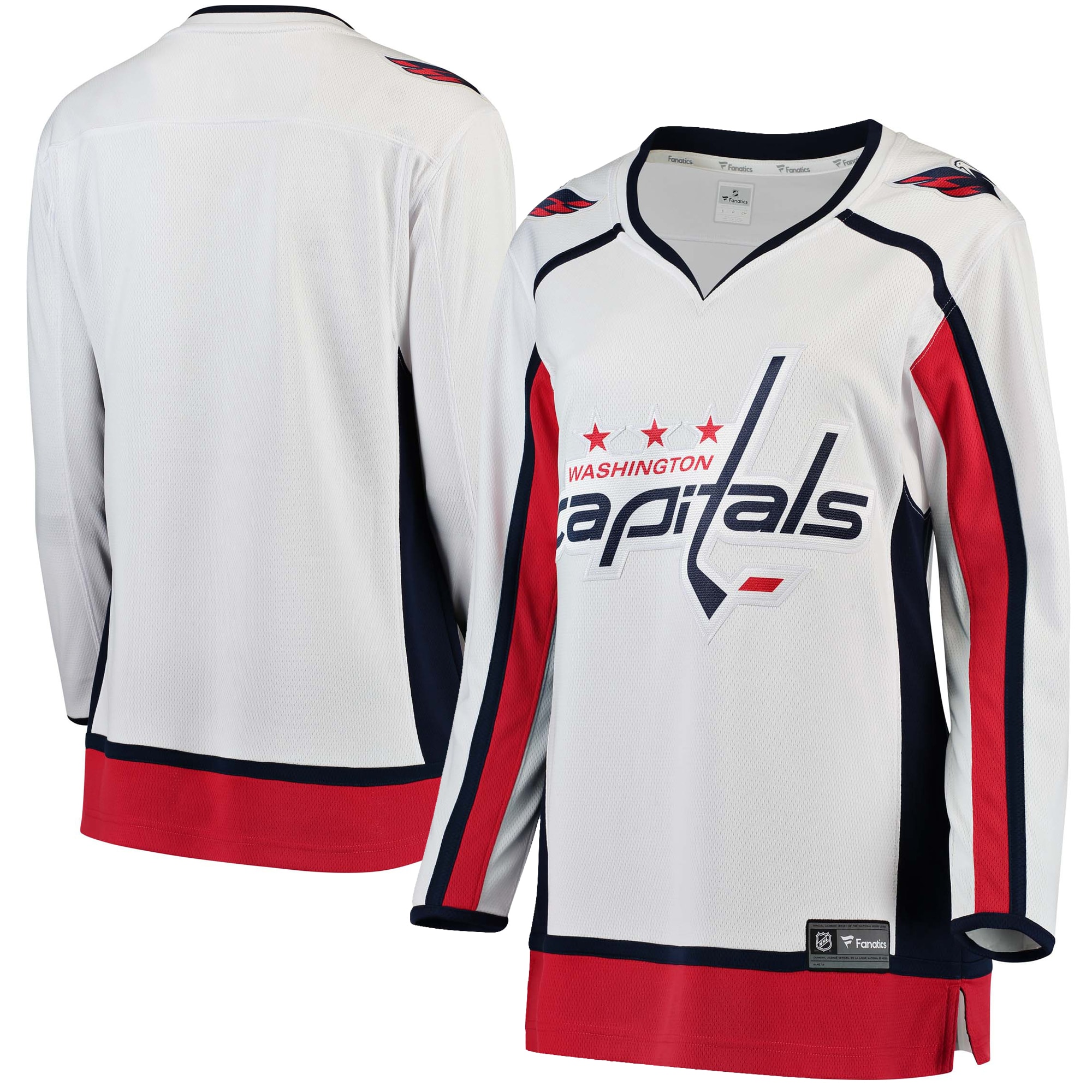 Washington Capitals Fanatics Branded Women's Away Breakaway Jersey - White - vstockx