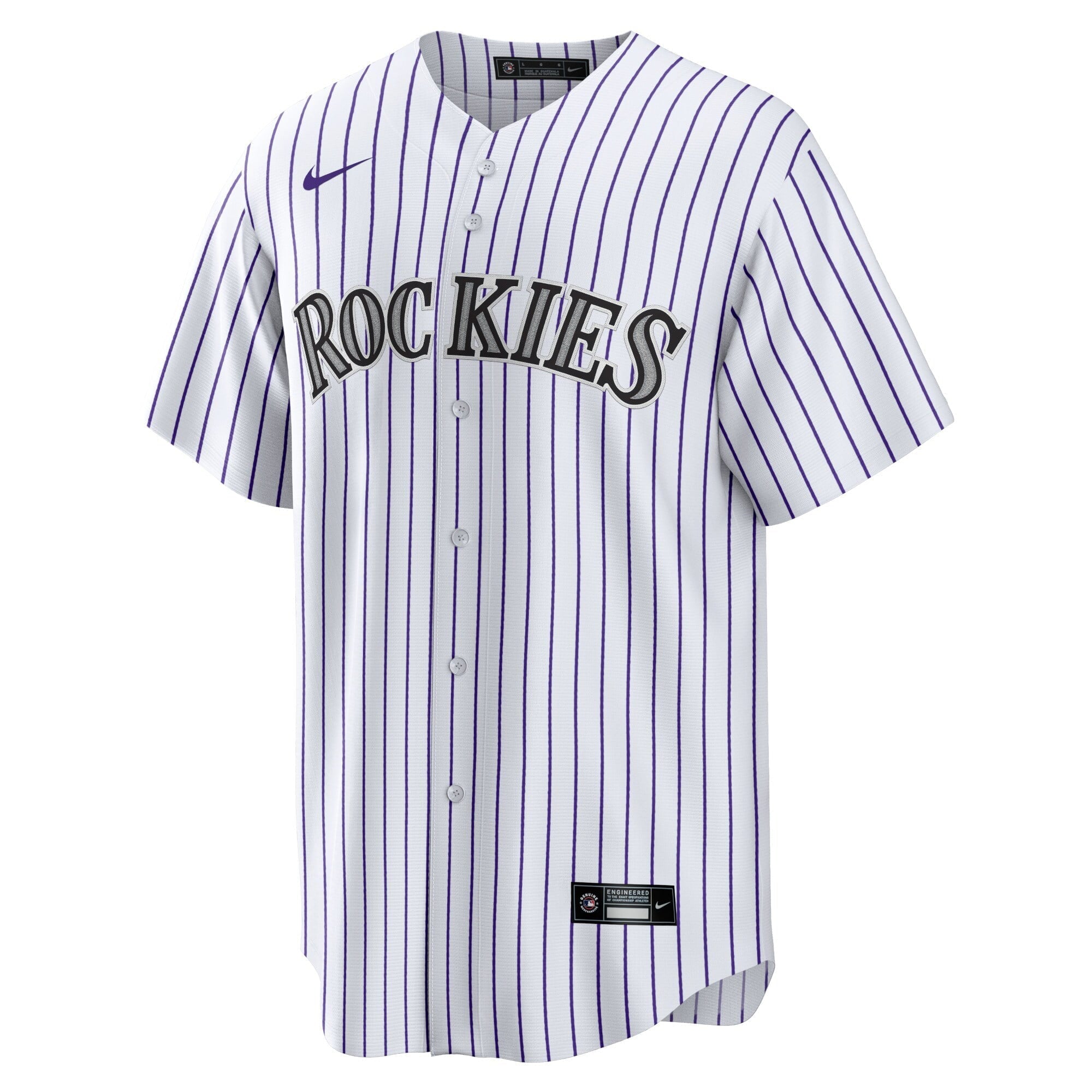 Men's Nike White Colorado Rockies Home Blank Replica Jersey - vstockx