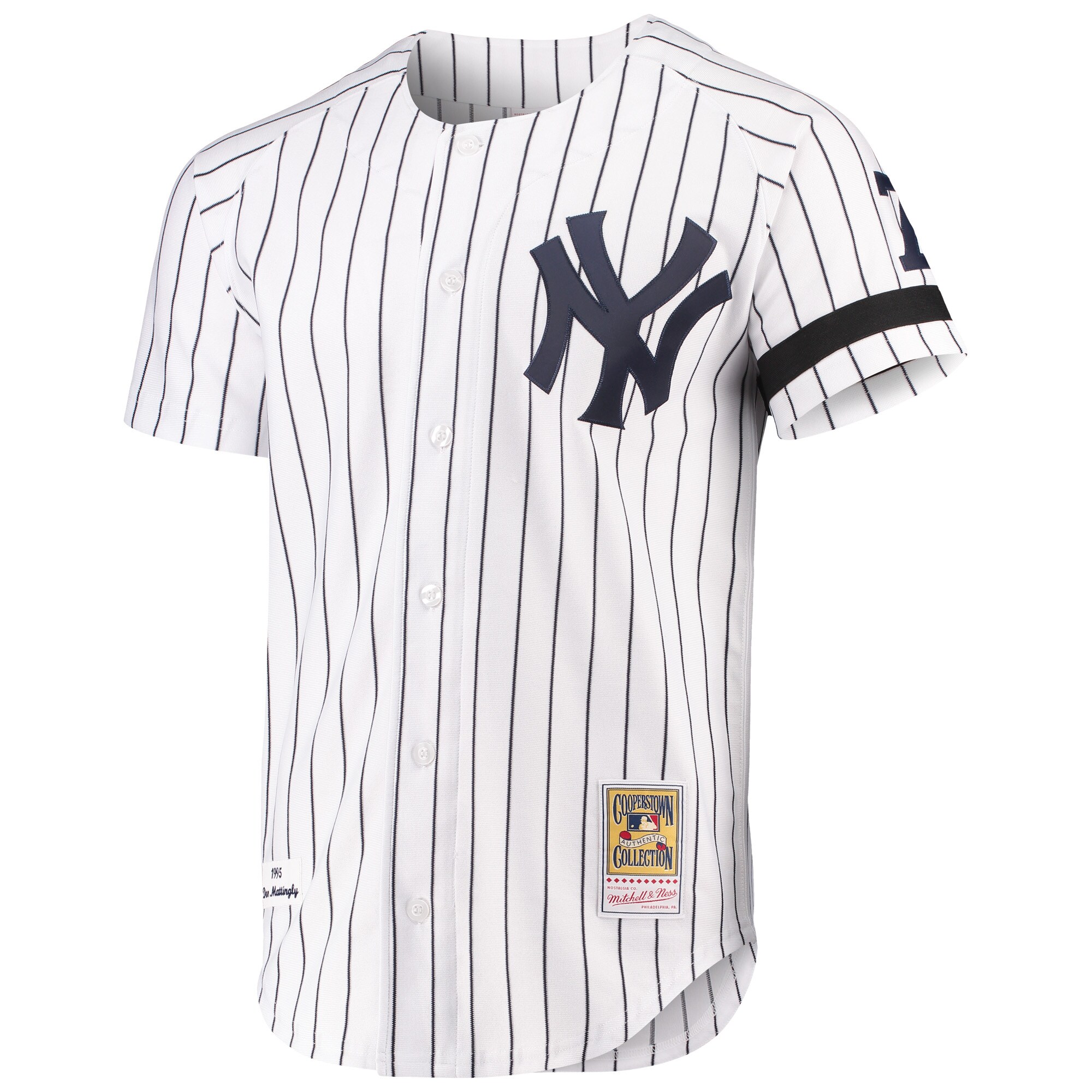 Don Mattingly New York Yankees Mitchell & Ness Cooperstown Collection Authentic Jersey - White - vstockx