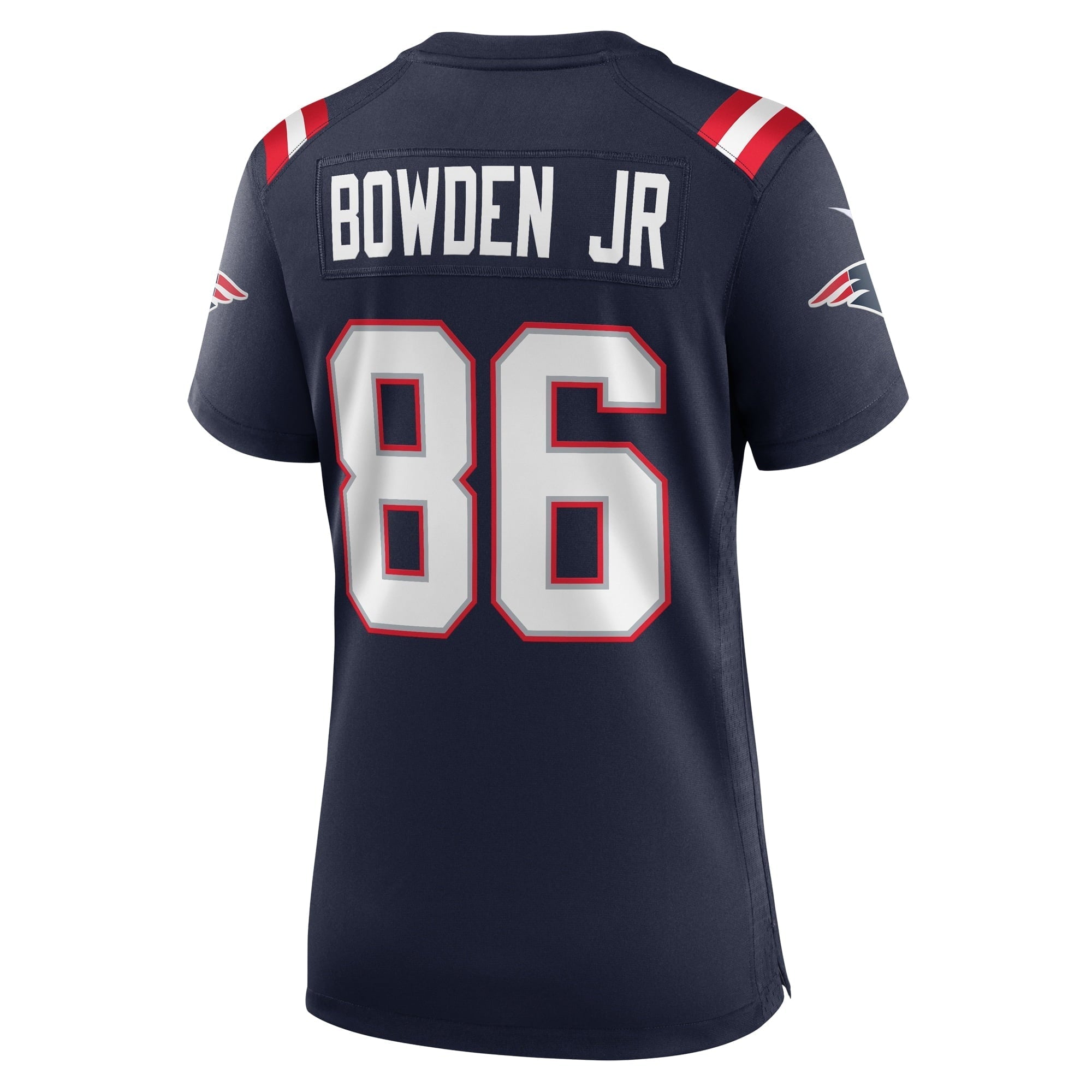 Women's Nike Lynn Bowden Jr. Navy New England Patriots Home Game Player Jersey - vstockx
