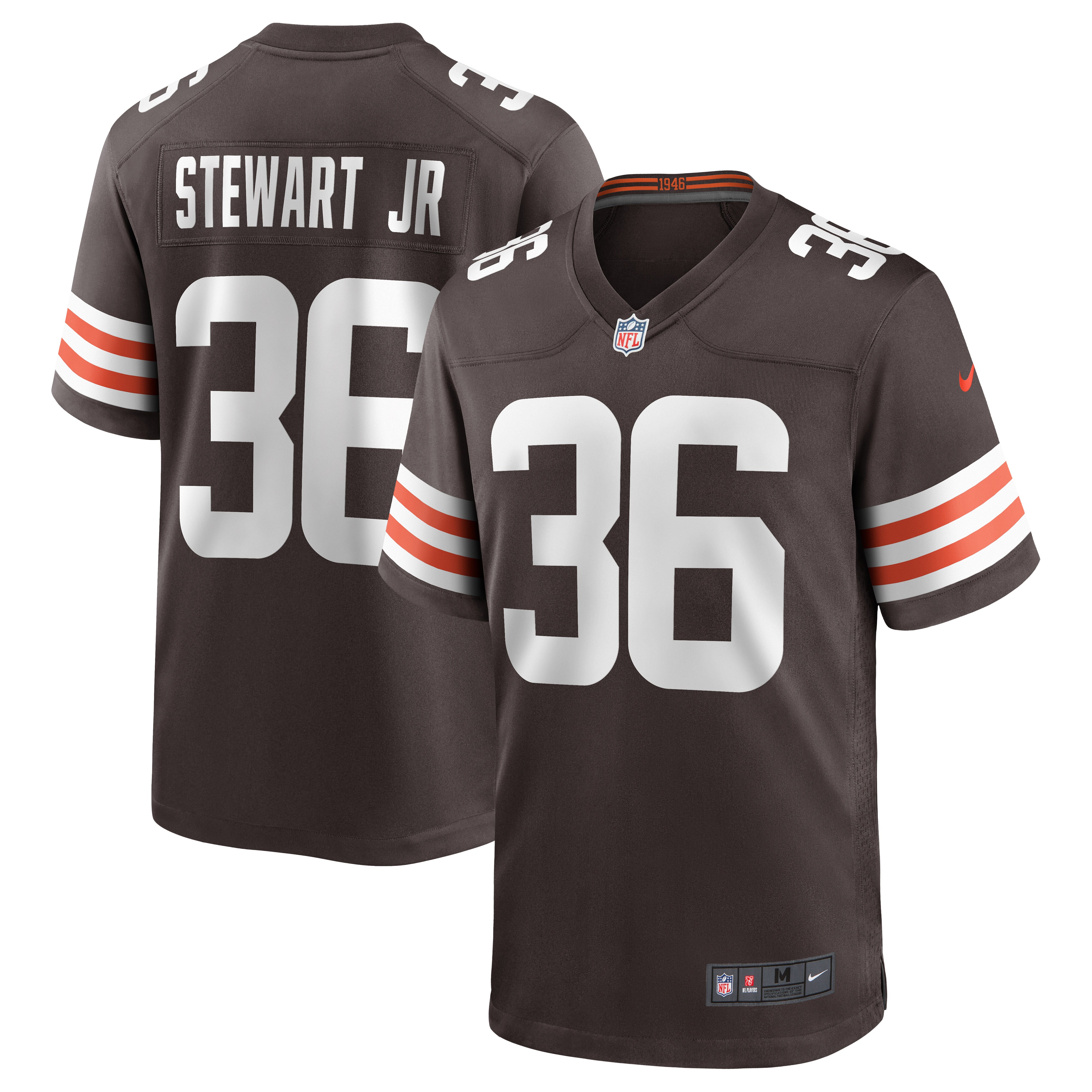 M.J. Stewart Jr. Cleveland Browns Nike Game Jersey - Brown - vstockx