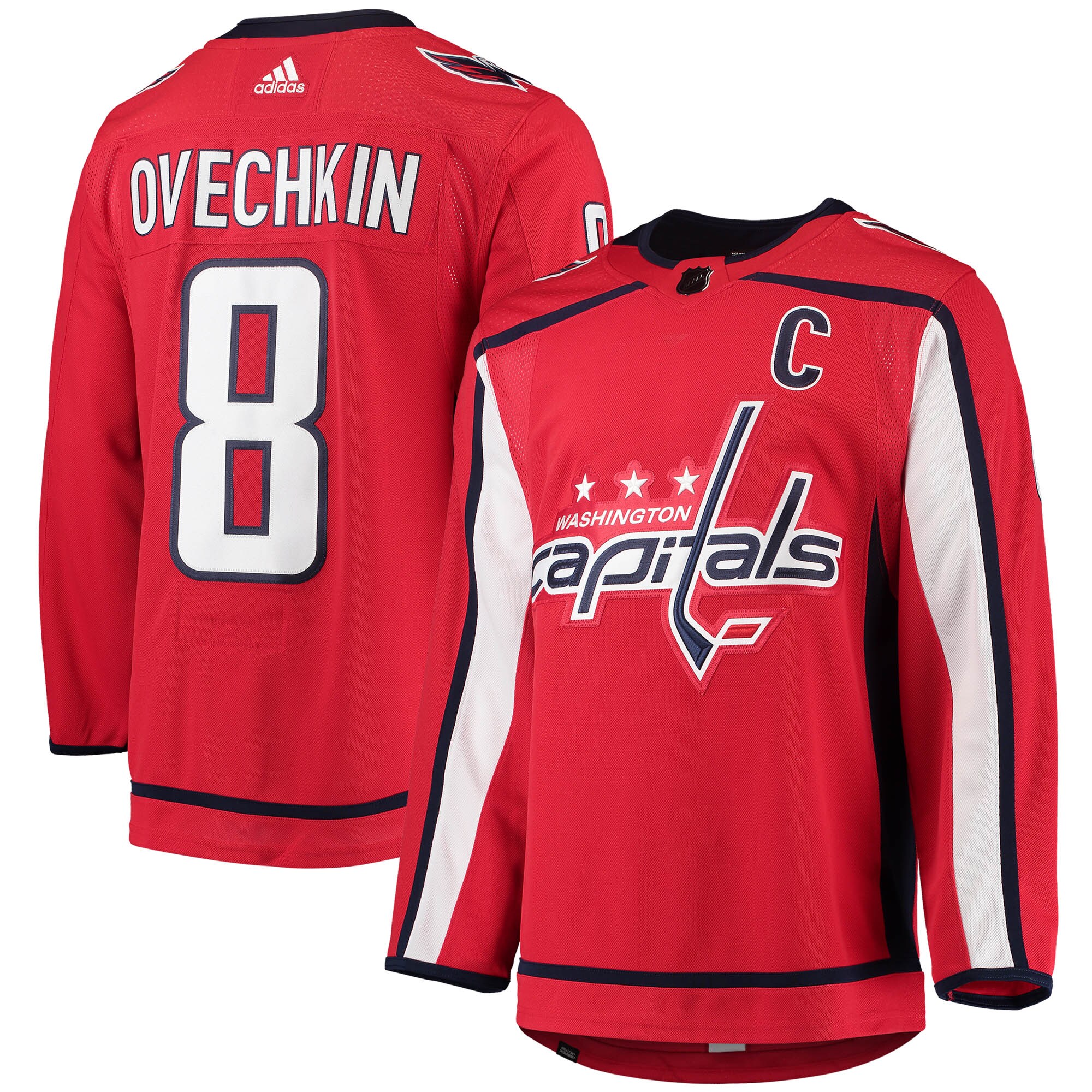 Alexander Ovechkin Washington Capitals adidas Home Primegreen Authentic Pro Player Jersey - Red - vstockx