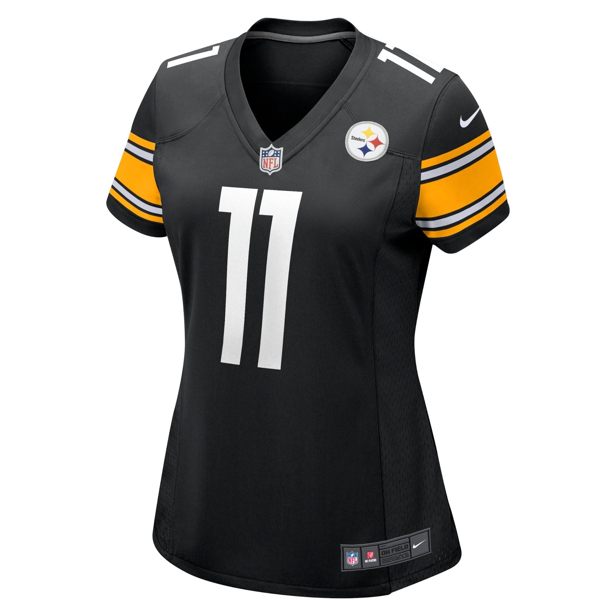 Women's Nike Chase Claypool Black Pittsburgh Steelers Player Game Jersey - vstockx