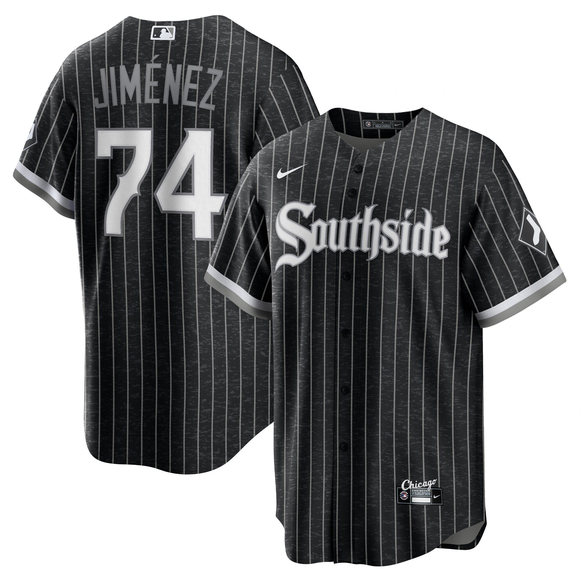 Eloy Jimenez Chicago White Sox Nike Black City Connect Replica Men's Jersey - vstockx