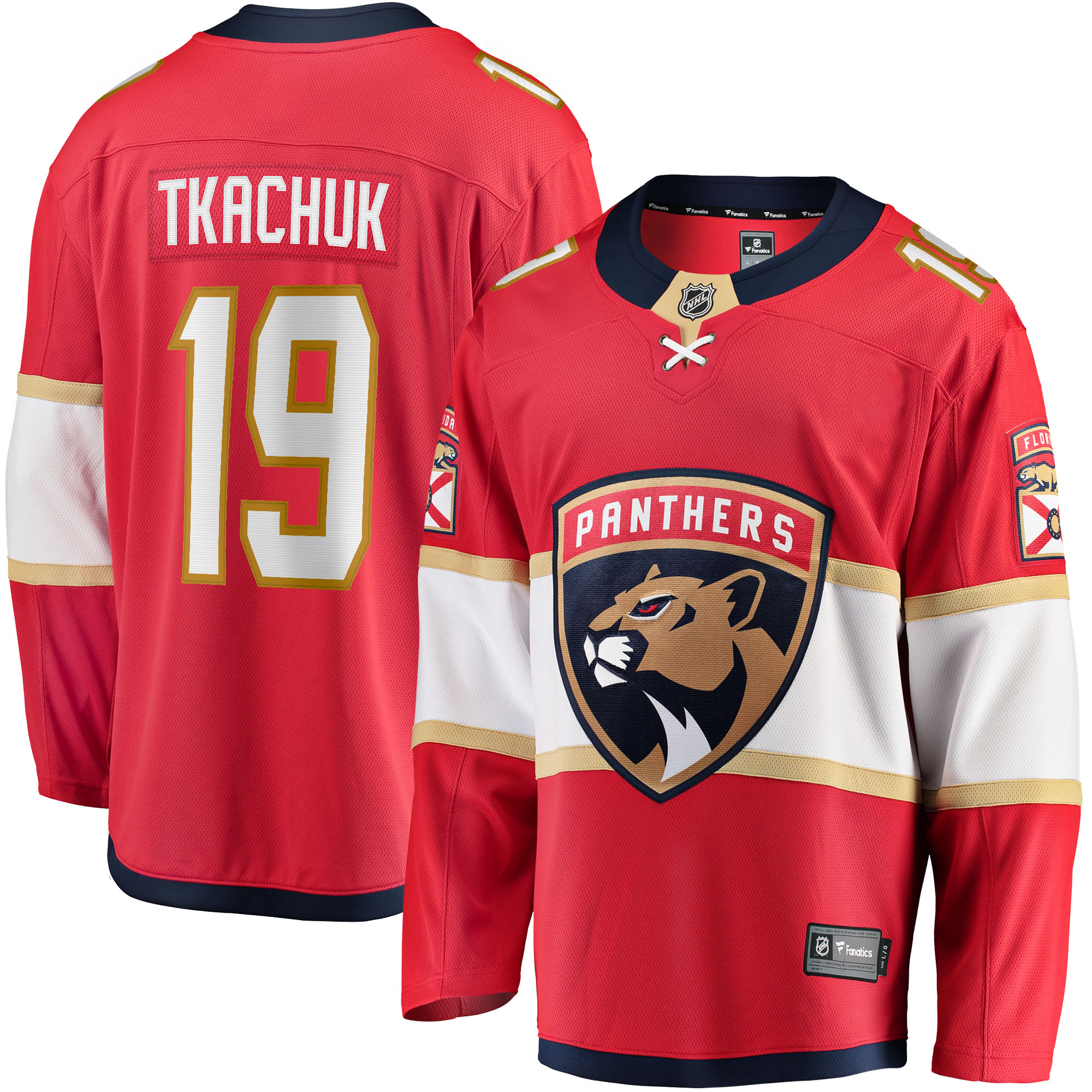 Matthew Tkachuk Florida Panthers Fanatics Branded Home Breakaway Player Jersey - Red - vstockx