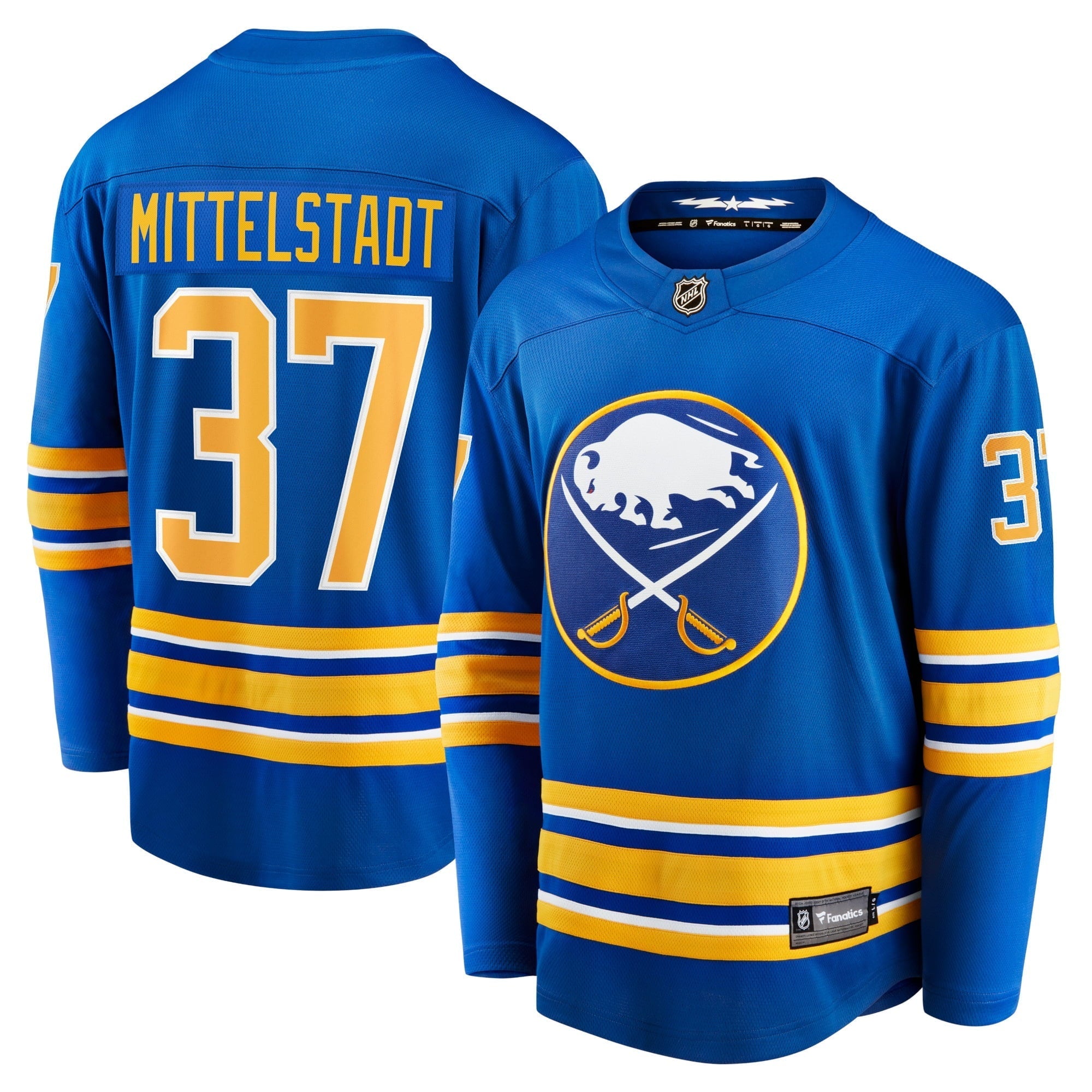 Men's Fanatics Branded Casey Mittelstadt Royal Buffalo Sabres Home Breakaway Player Jersey - vstockx