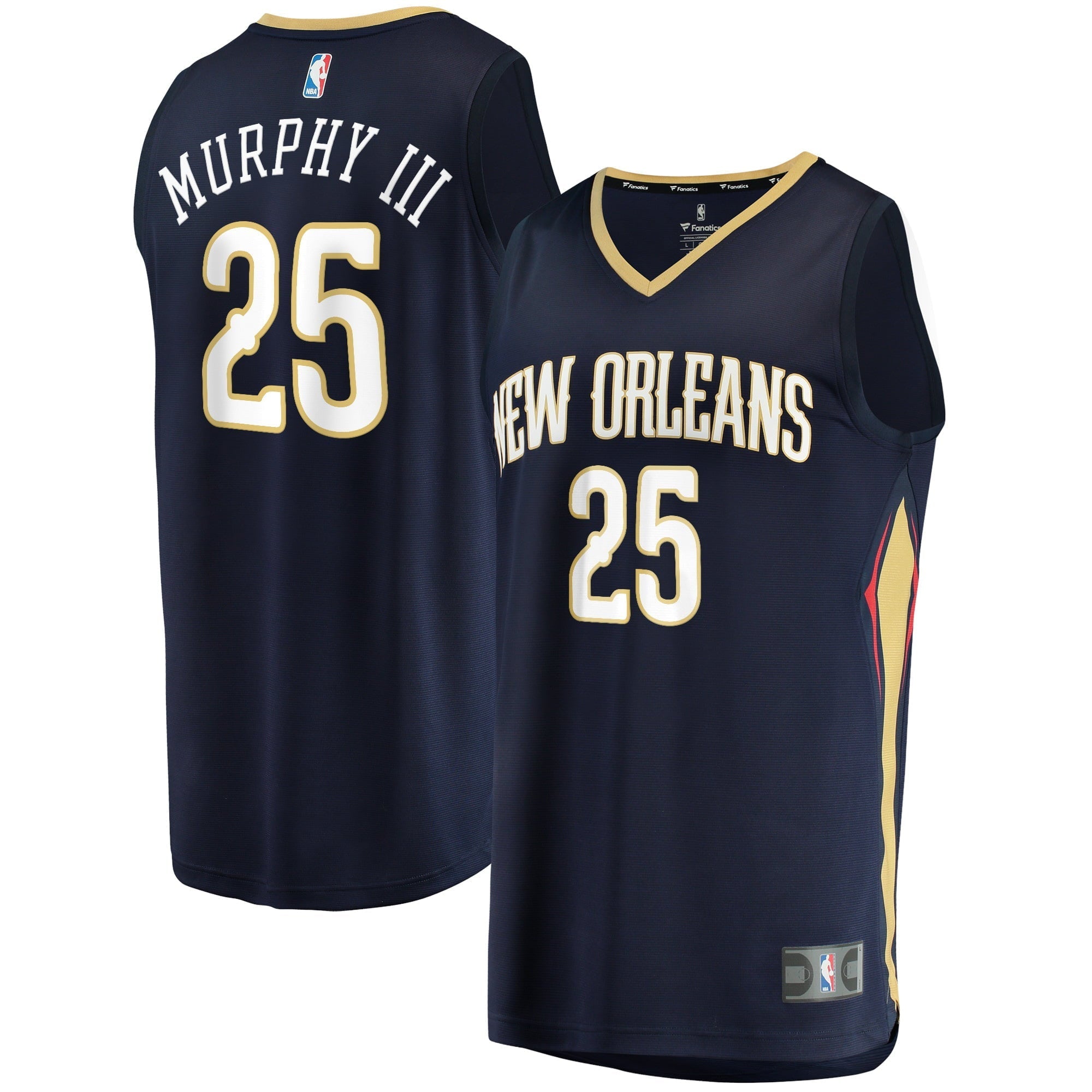 Men's Fanatics Branded Trey Murphy III Navy New Orleans Pelicans 2021/22 Fast Break Replica Jersey - Icon Edition - vstockx