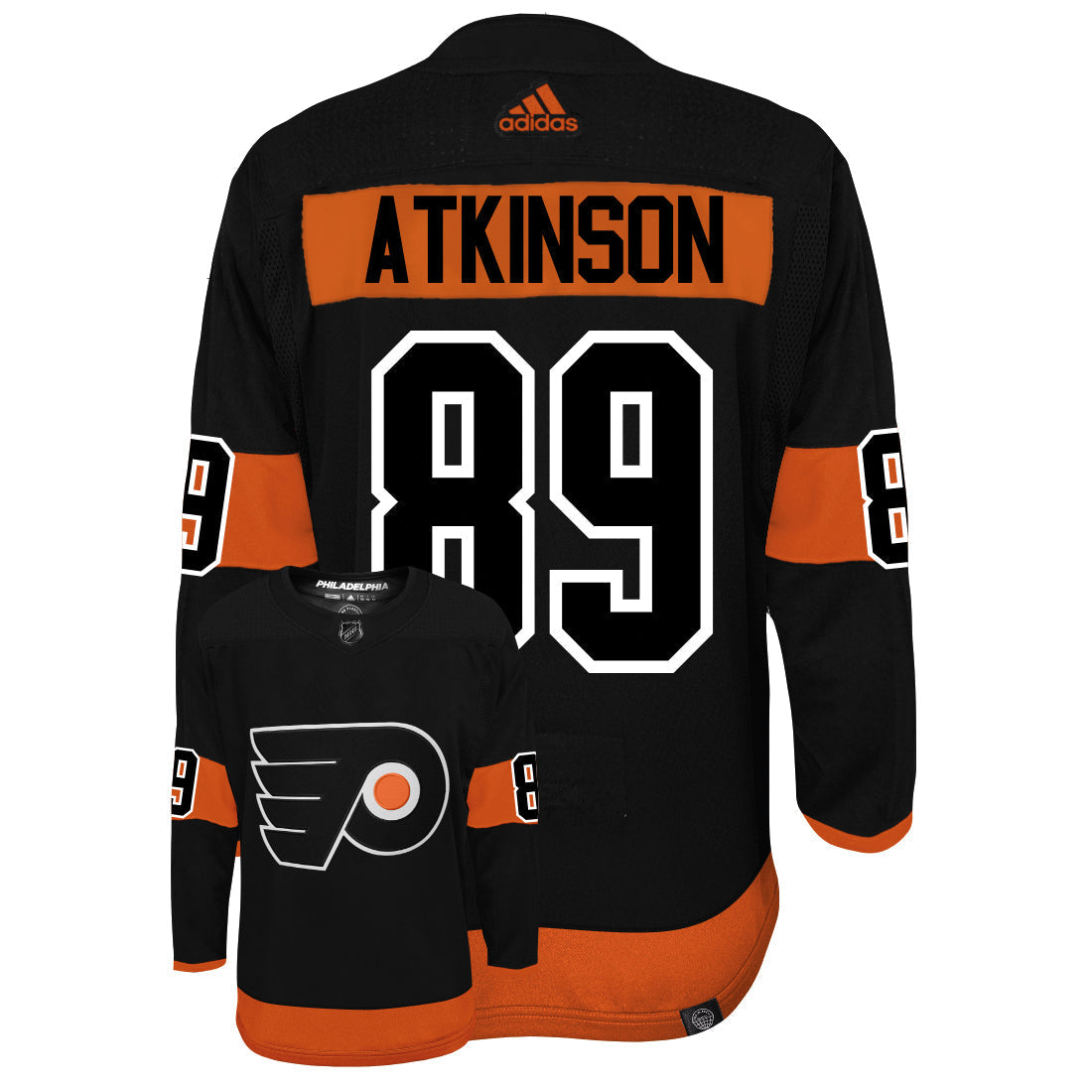 Cam Atkinson Philadelphia Flyers Adidas Primegreen Authentic NHL Hockey Jersey - vstockx
