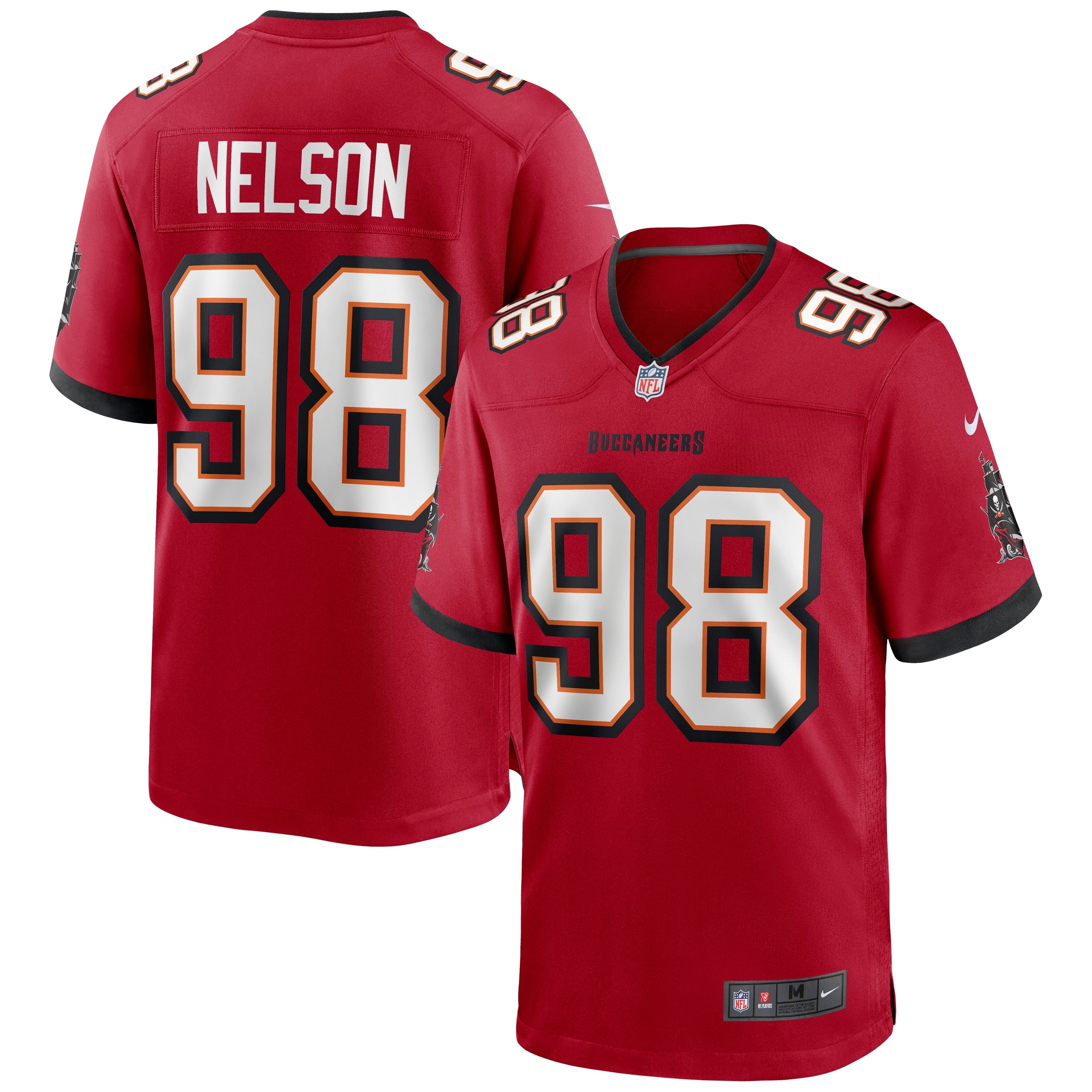 Men's Nike Anthony Nelson Red Tampa Bay Buccaneers Game Jersey - vstockx
