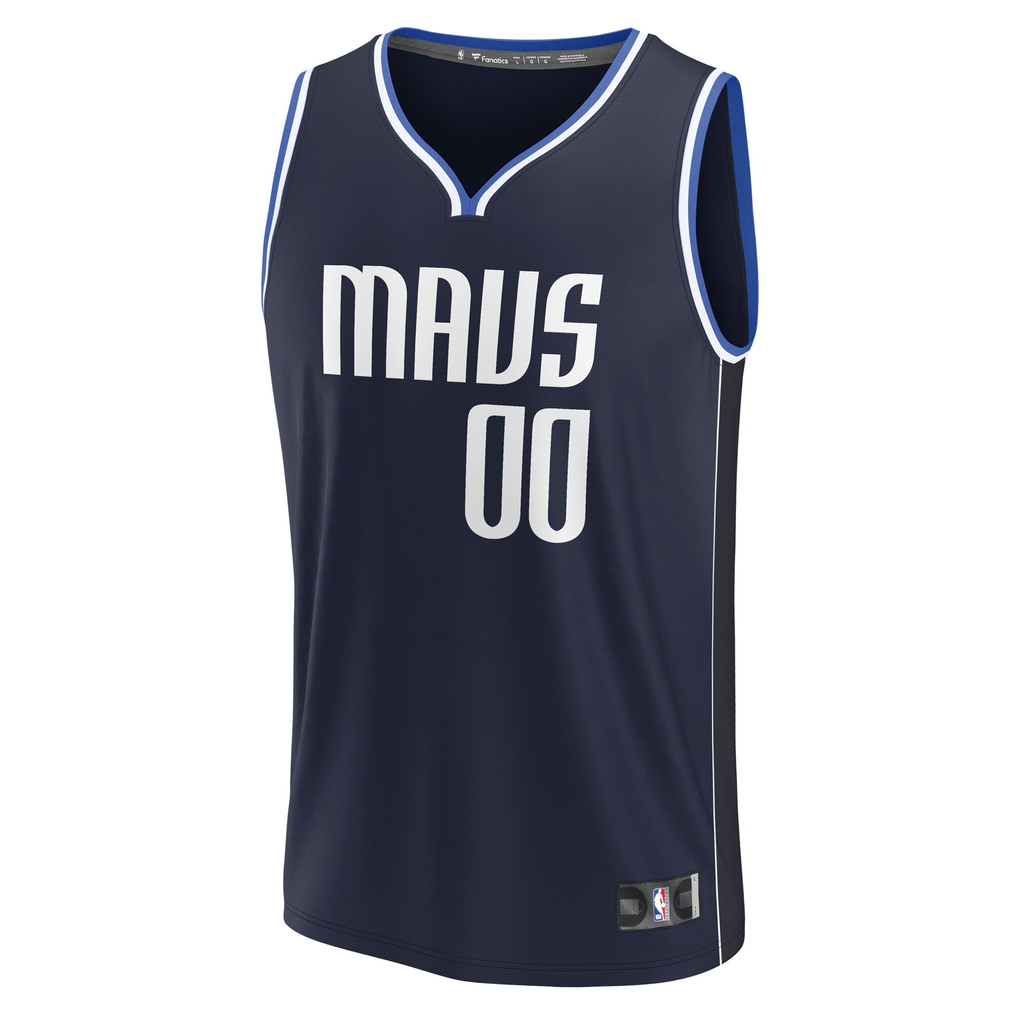 Dallas Mavericks Fanatics Branded 2022/23 Fast Break Custom Replica Jersey - Navy - Statement Edition - vstockx