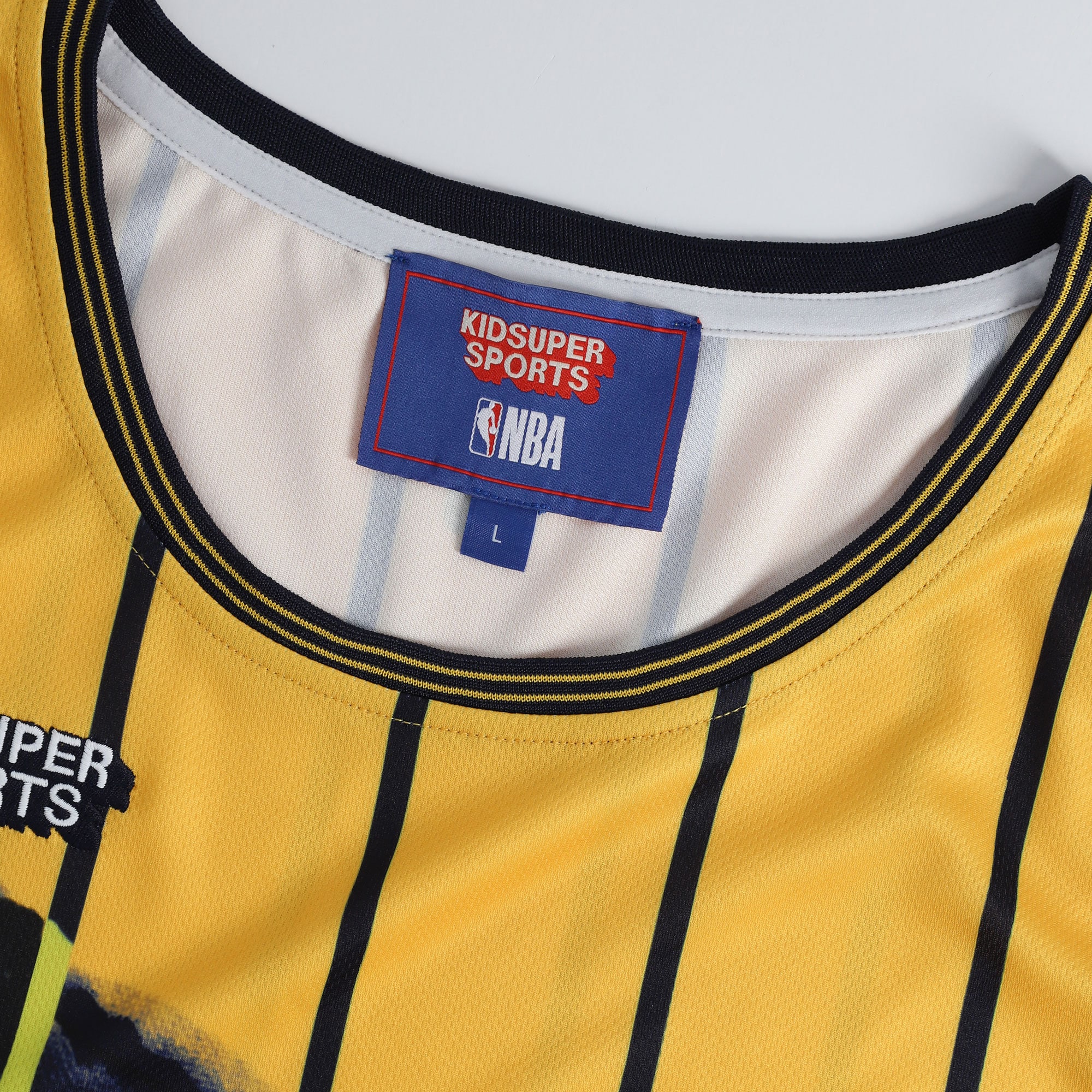 Indiana Pacers NBA & KidSuper Studios by Fanatics Unisex Hometown Jersey - Gold - vstockx