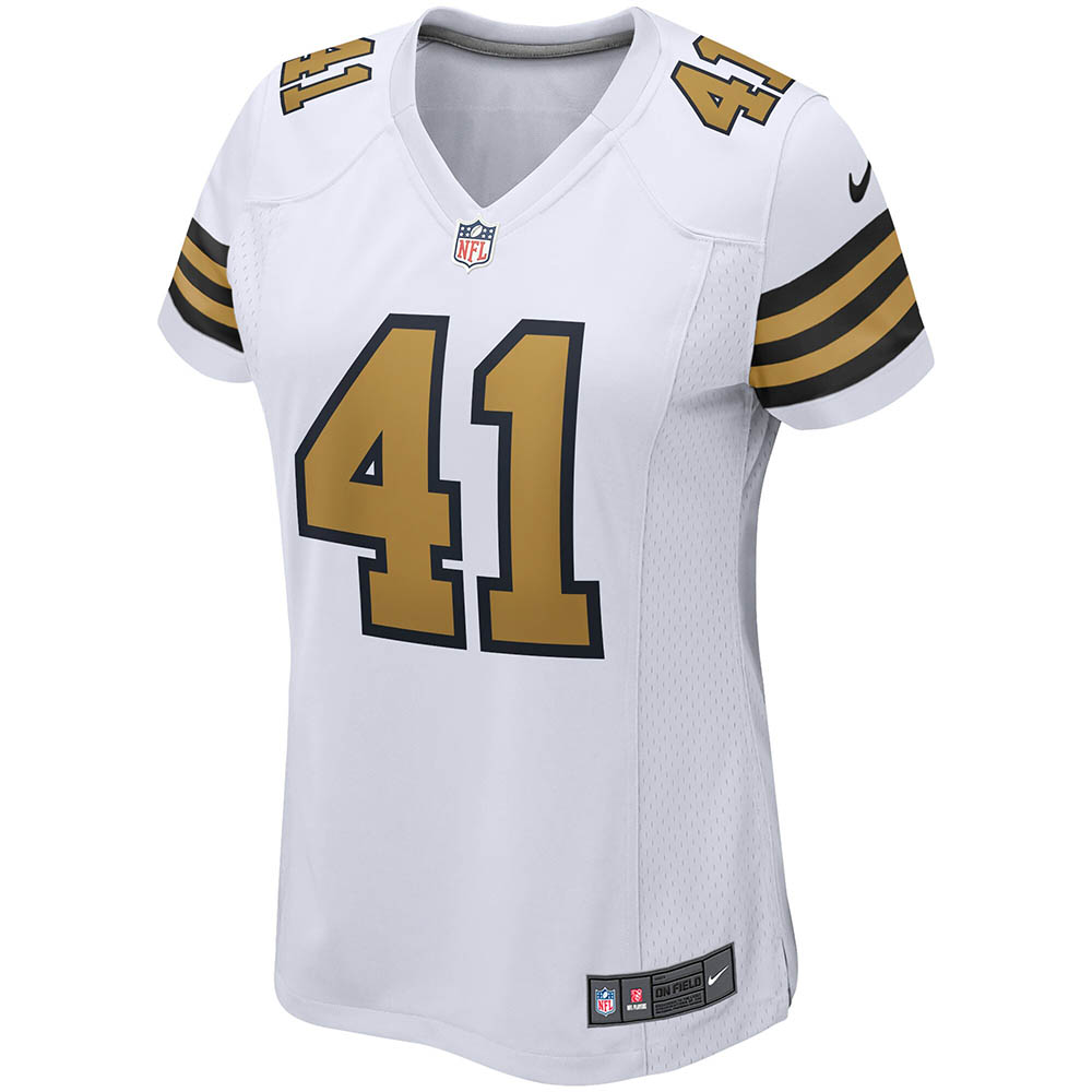 Women's New Orleans Saints Alvin Kamara Alternate Game Player Jersey White - vstockx