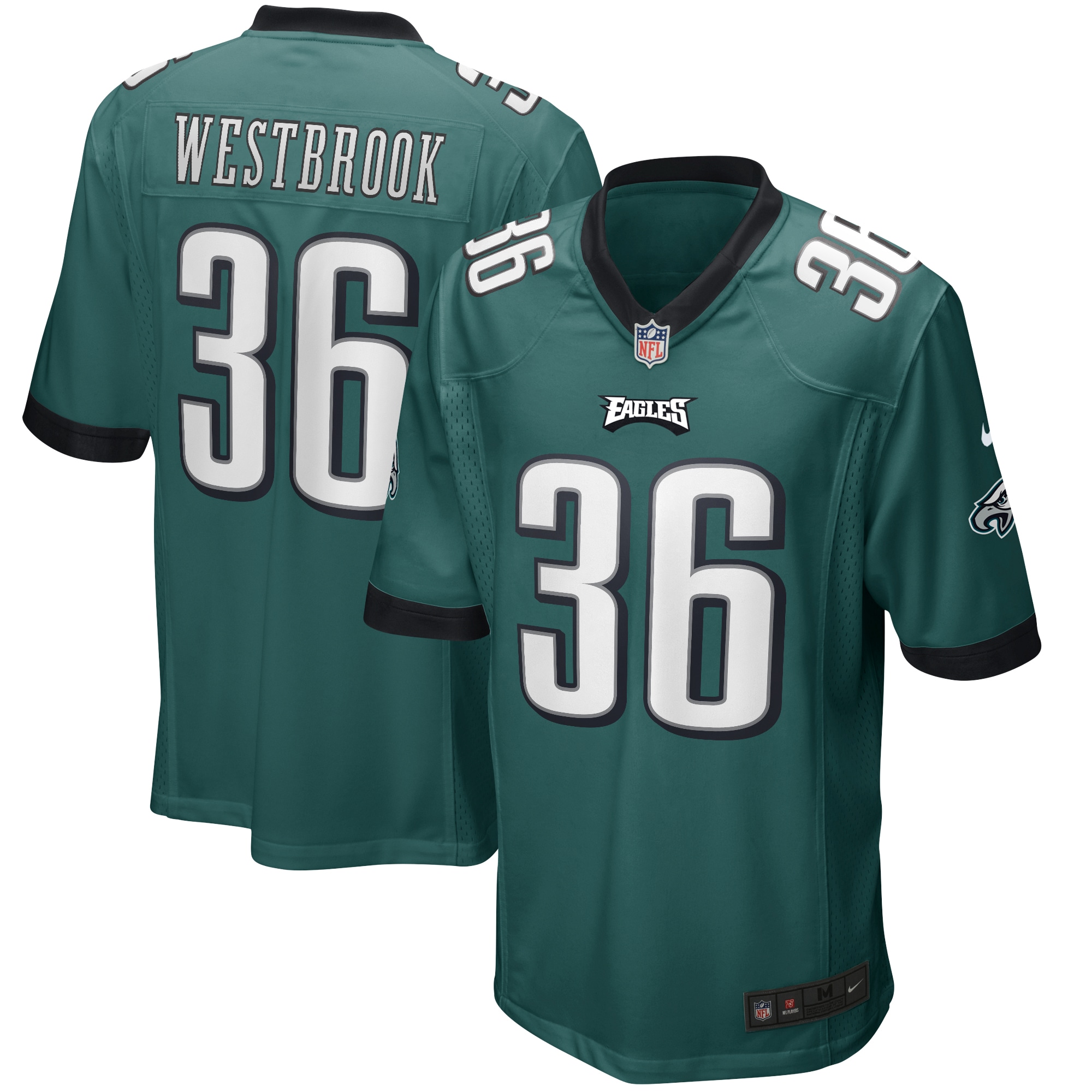 Brian Westbrook Philadelphia Eagles Nike Game Retired Player Jersey - Midnight Green - vstockx