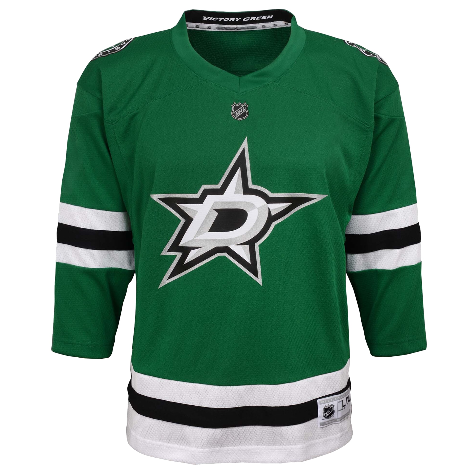 Dallas Stars Youth Home Replica Blank Jersey - Green - vstockx