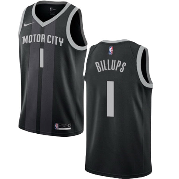 Men's Detroit Pistons Chauncey Billups City Edition Jersey - Black - vstockx