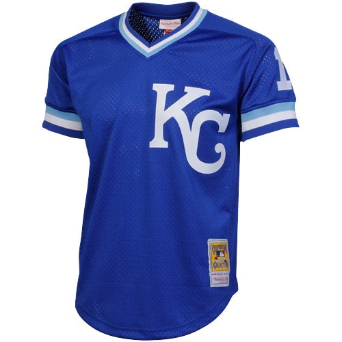 Bo Jackson Kansas City Royals Mitchell & Ness 1989 Authentic Cooperstown Collection Batting Mesh Practice Jersey - Royal - vstockx